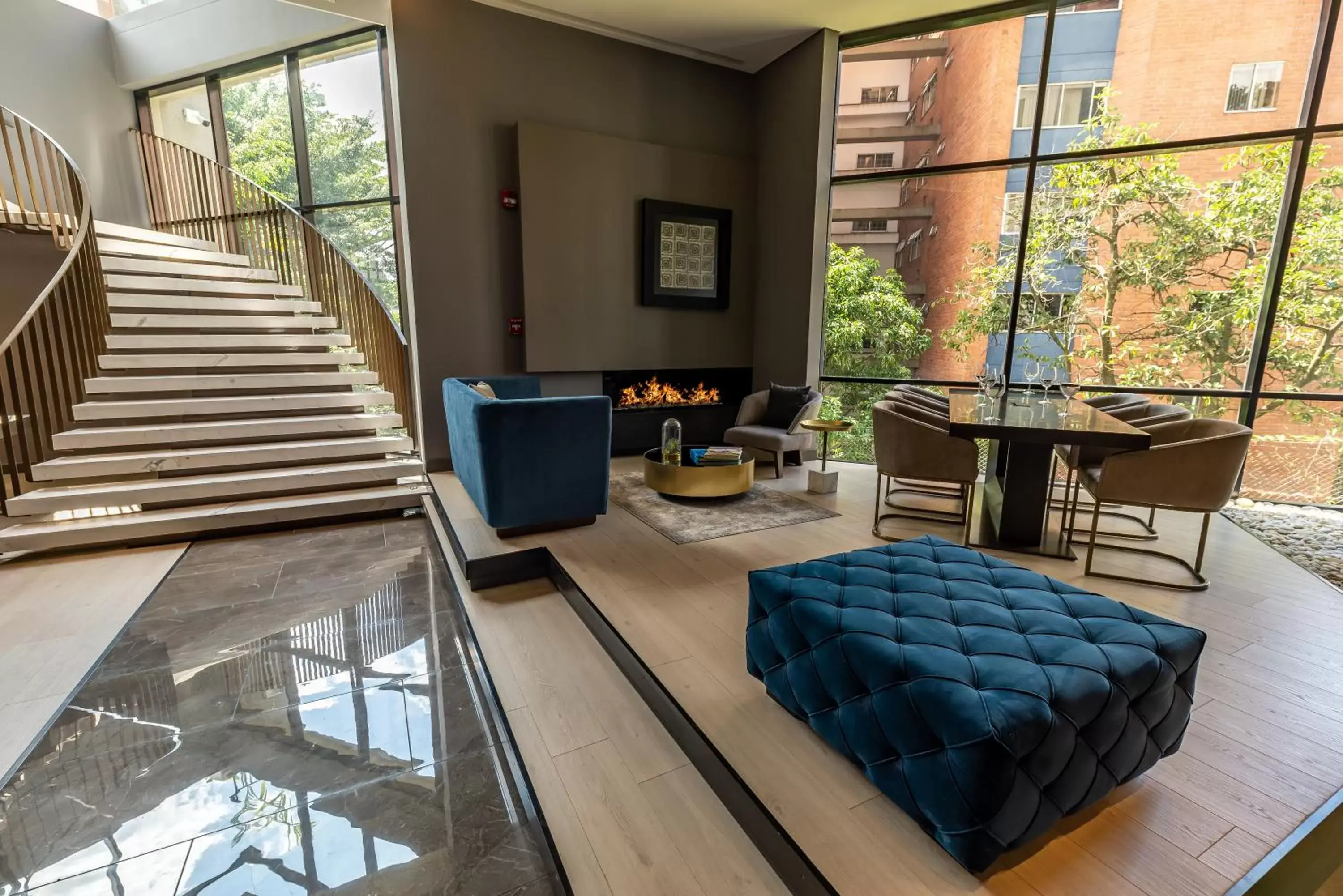 Living room in Hotel York Luxury Suites Medellin by Preferred