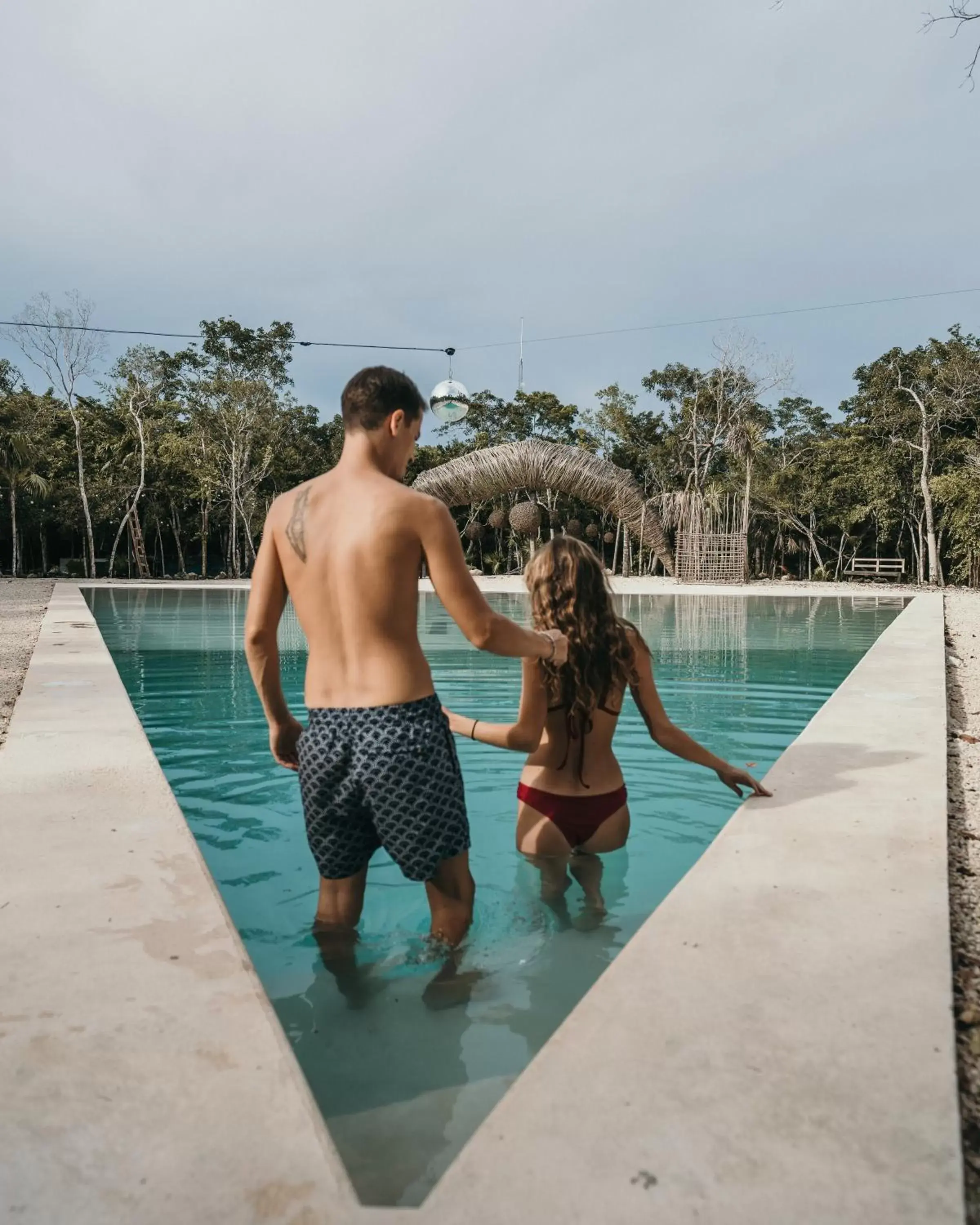 Swimming Pool in Zamna eco-lodge Tulum