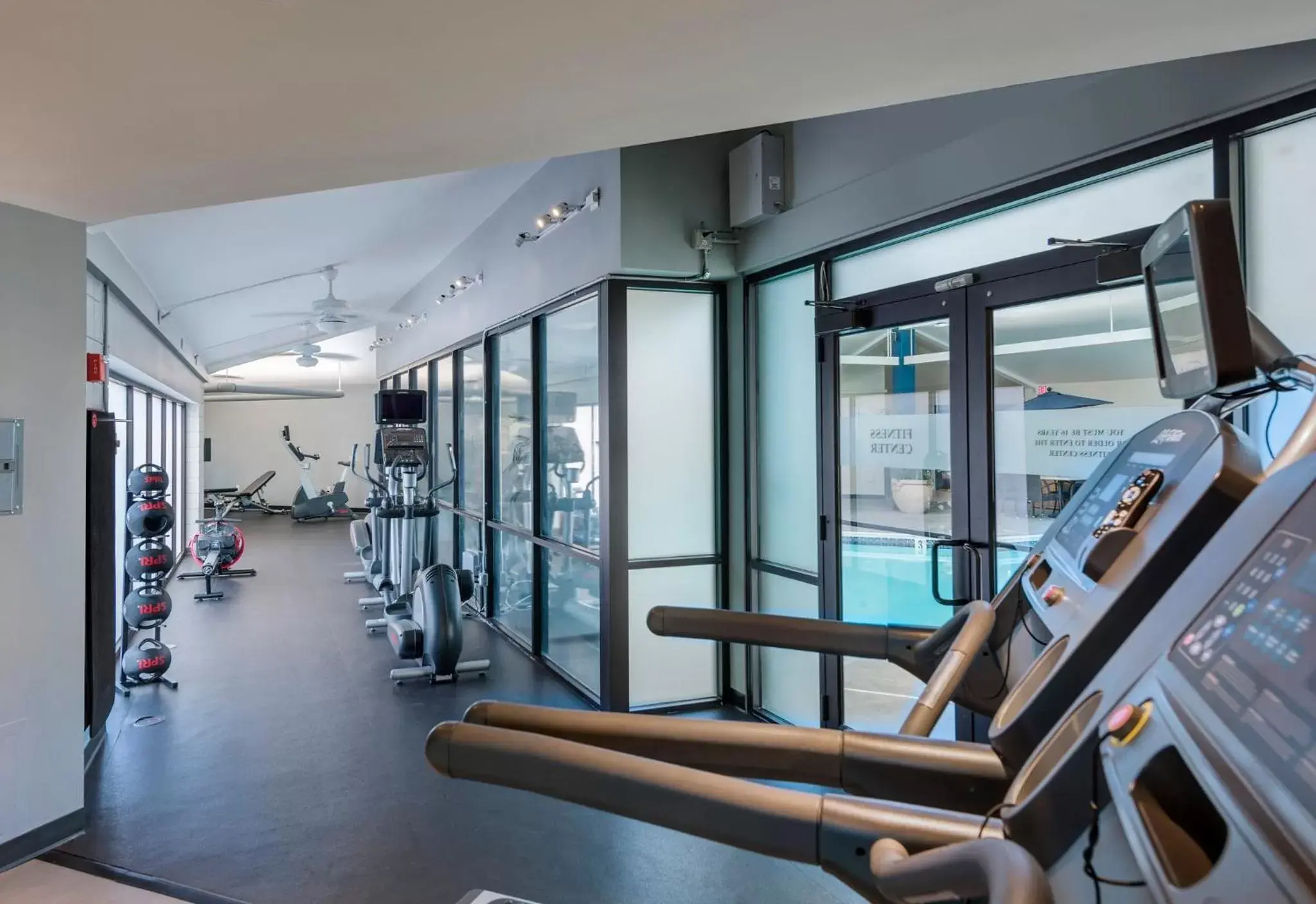 Fitness centre/facilities, Fitness Center/Facilities in Crowne Plaza Providence-Warwick (Airport), an IHG Hotel