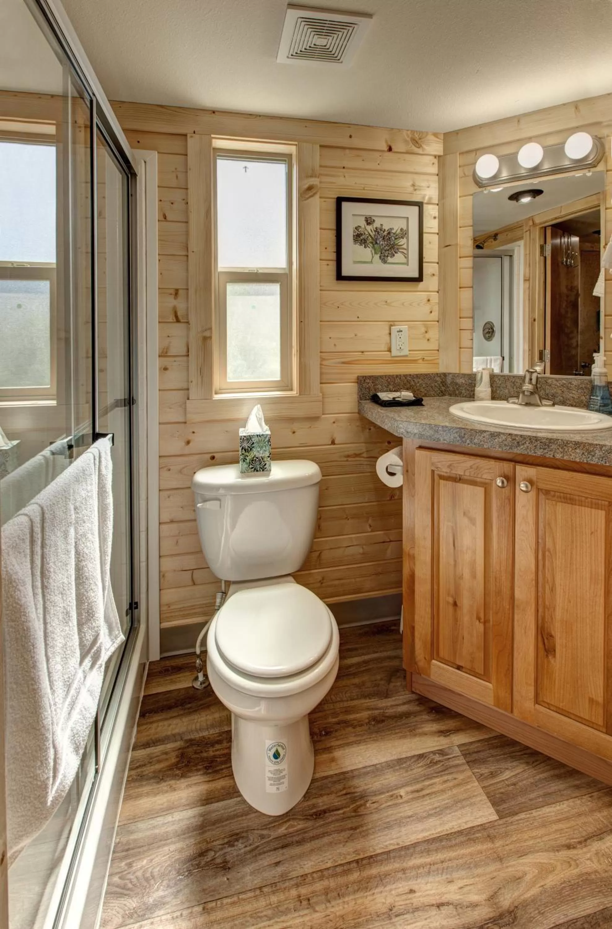 Bathroom in Sheltered Nook On Tillamook Bay