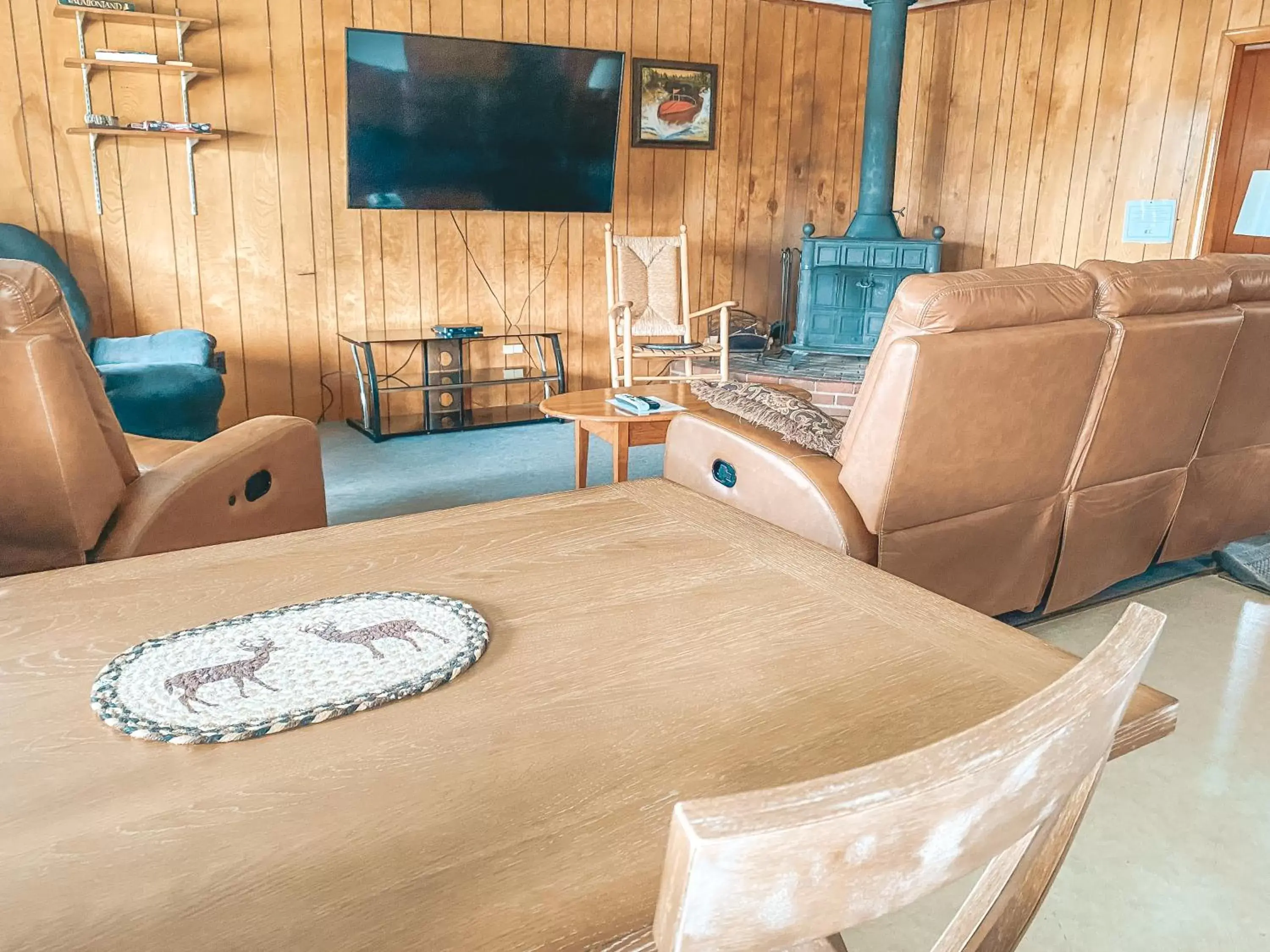 Communal lounge/ TV room, Seating Area in Rangeley Town & Lake