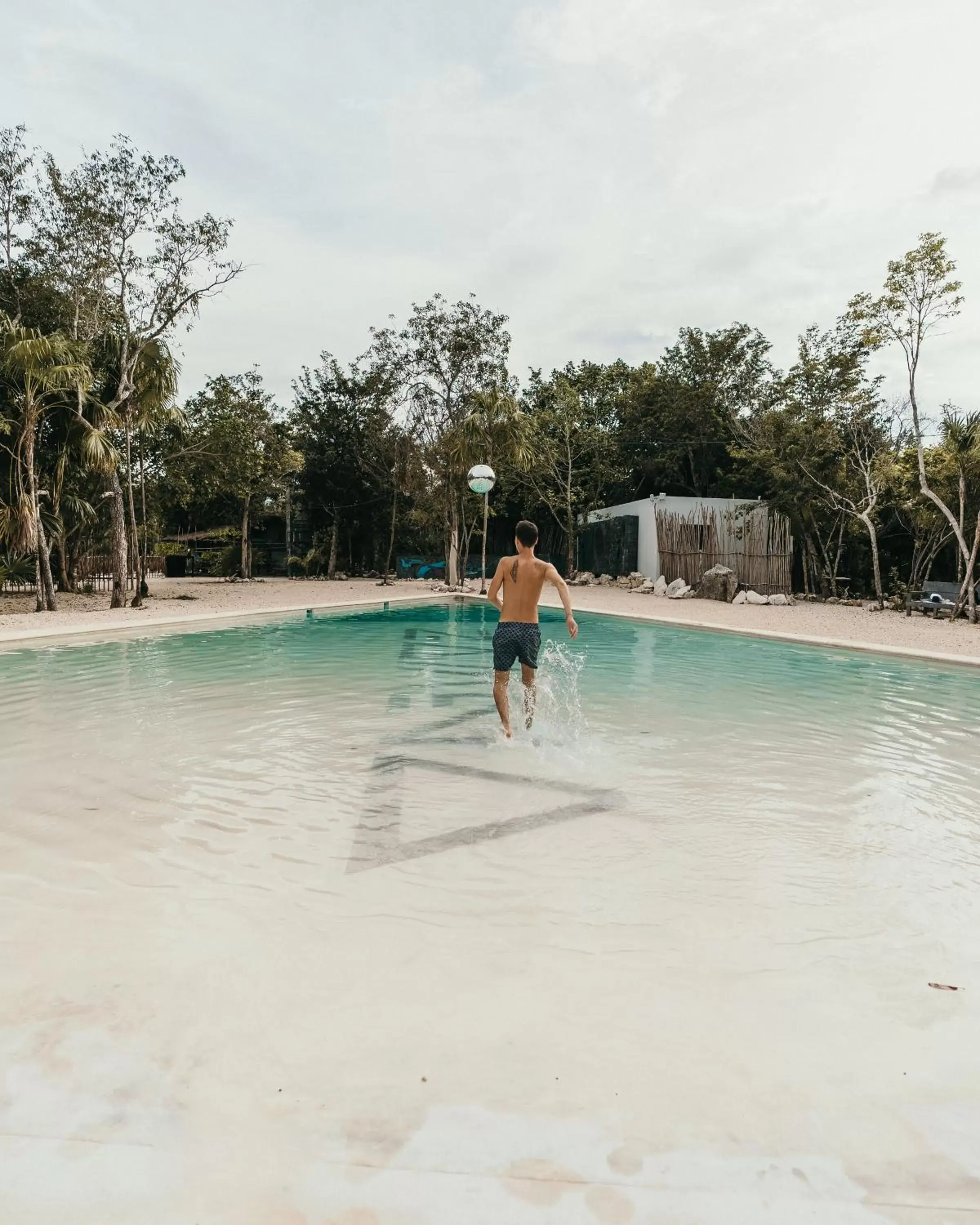 People in Zamna eco-lodge Tulum