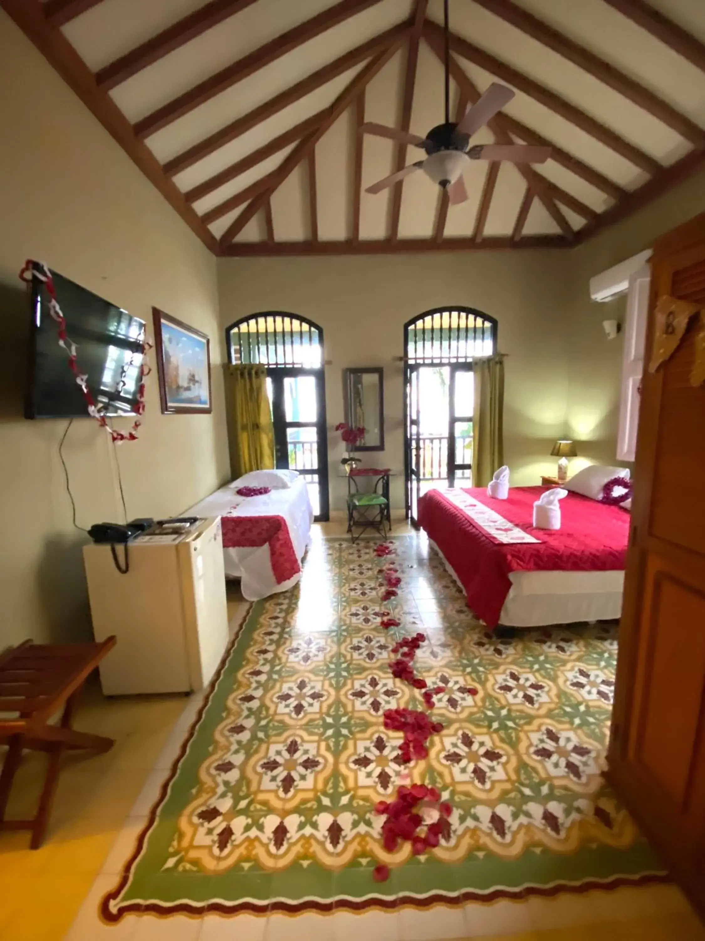 Bed, Seating Area in Hotel Boutique Castillo Ines Maria