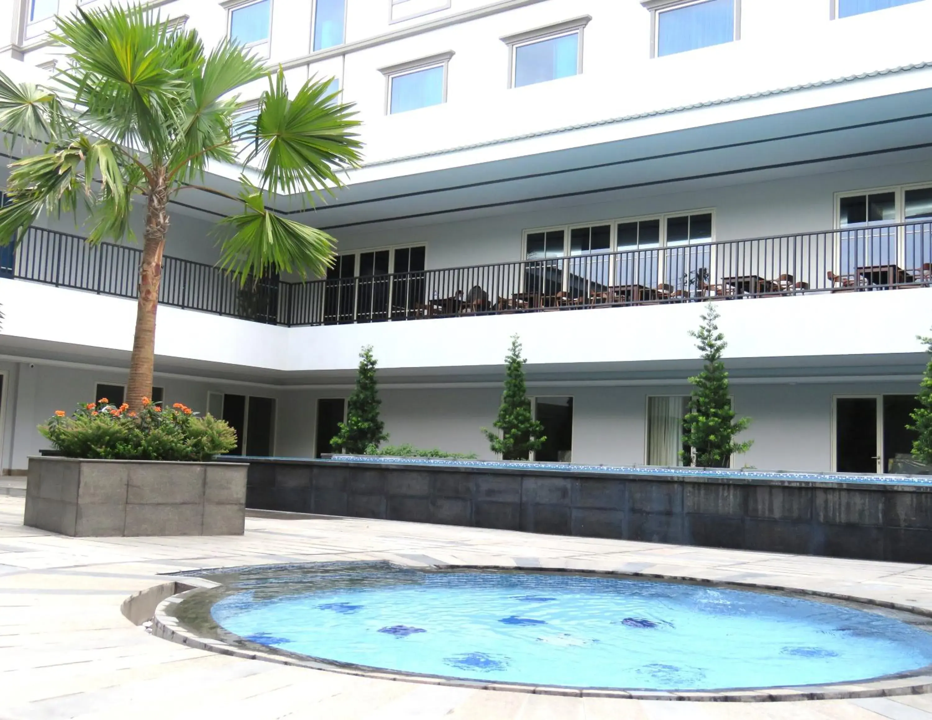 Swimming pool, Property Building in d'primahotel Kualanamu Medan