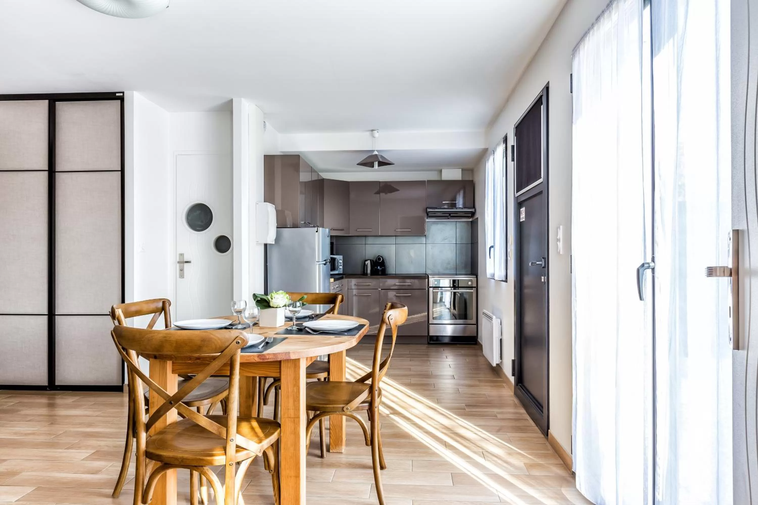 Kitchen or kitchenette in Résid'Spa Loire & Sèvre
