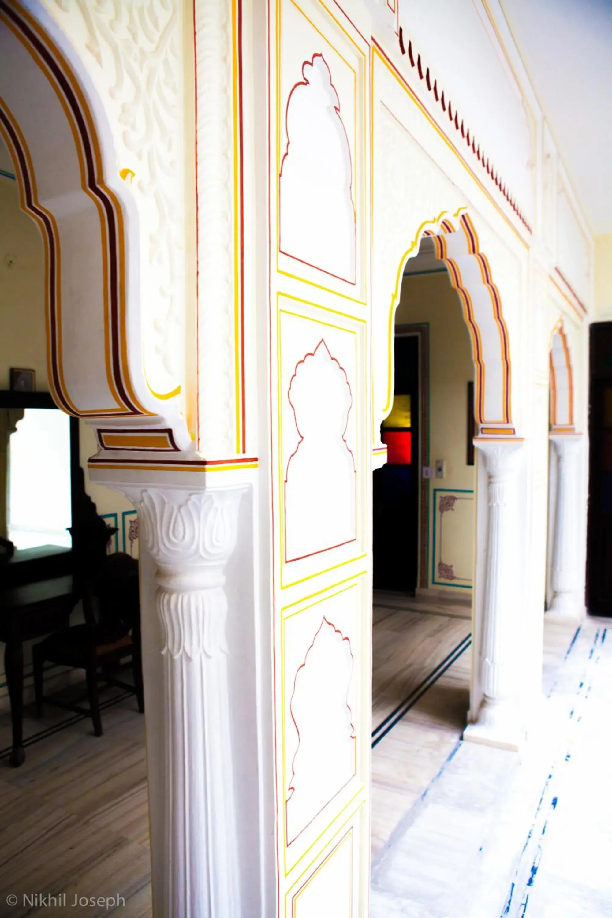 Decorative detail in Krishna Palace - A Heritage Hotel