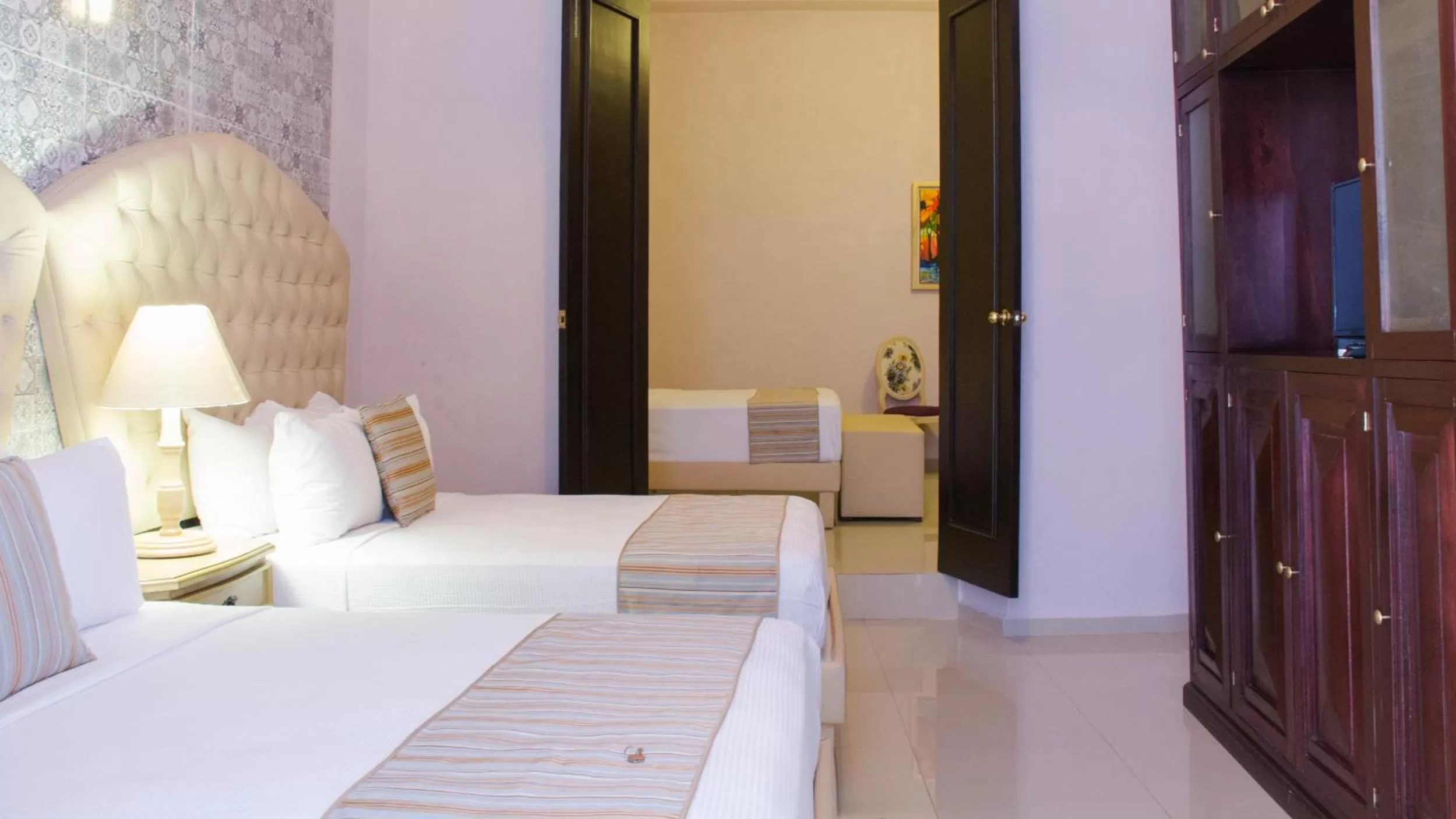 Bed in Hotel Lavanda CAS Merida