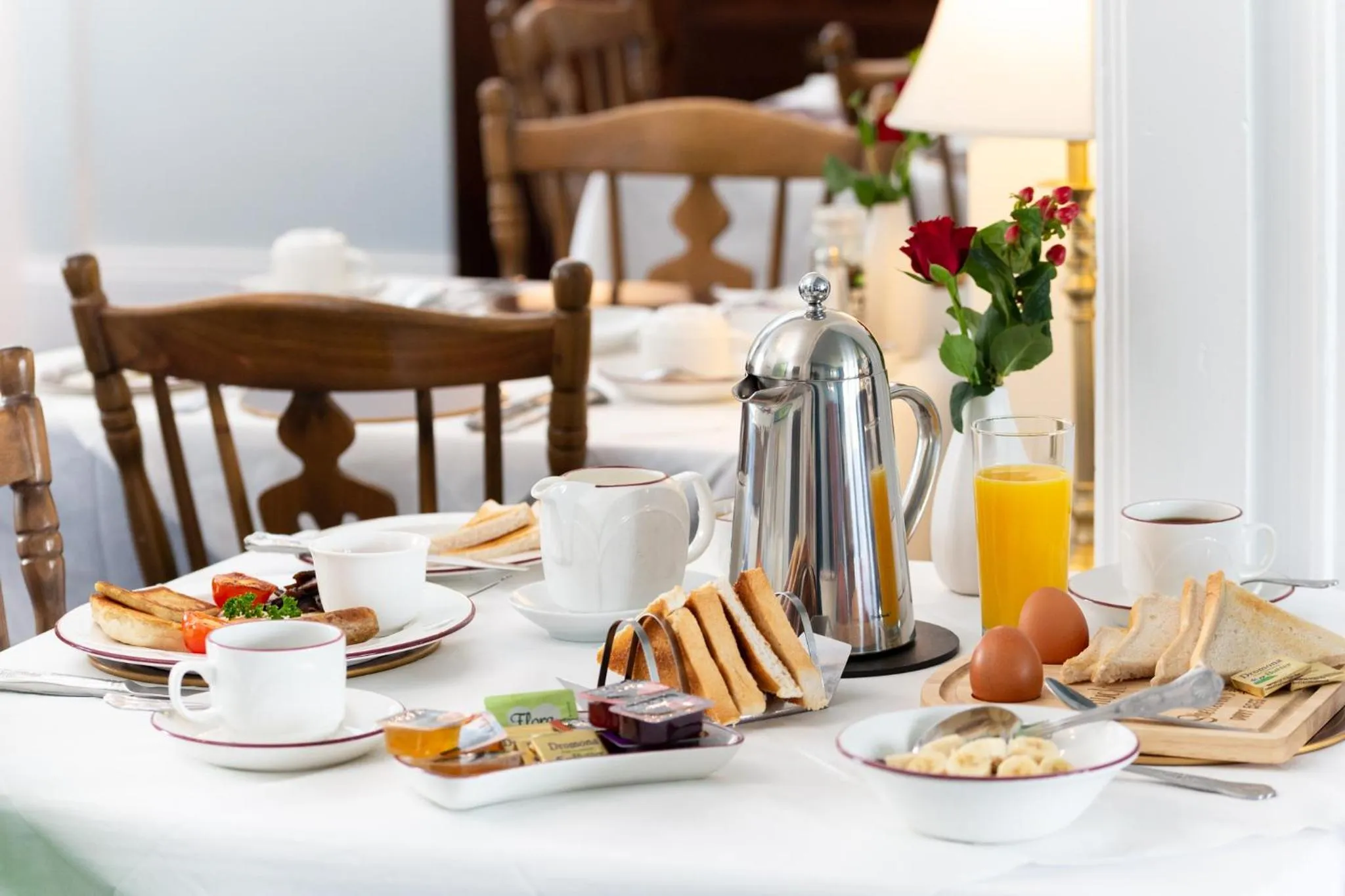 Food close-up in Shelleven Guest House