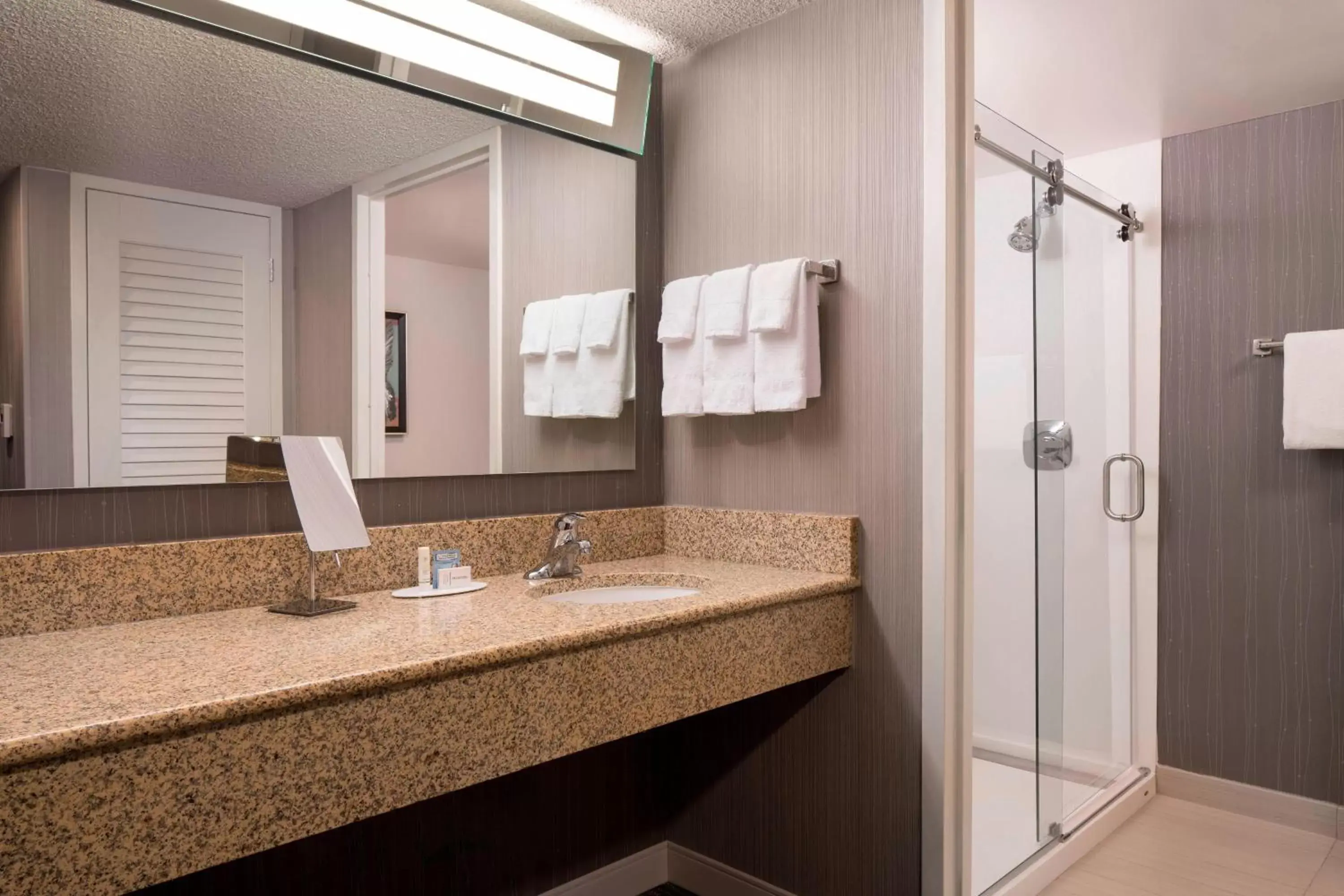 Bathroom in Courtyard by Marriott Denver Airport