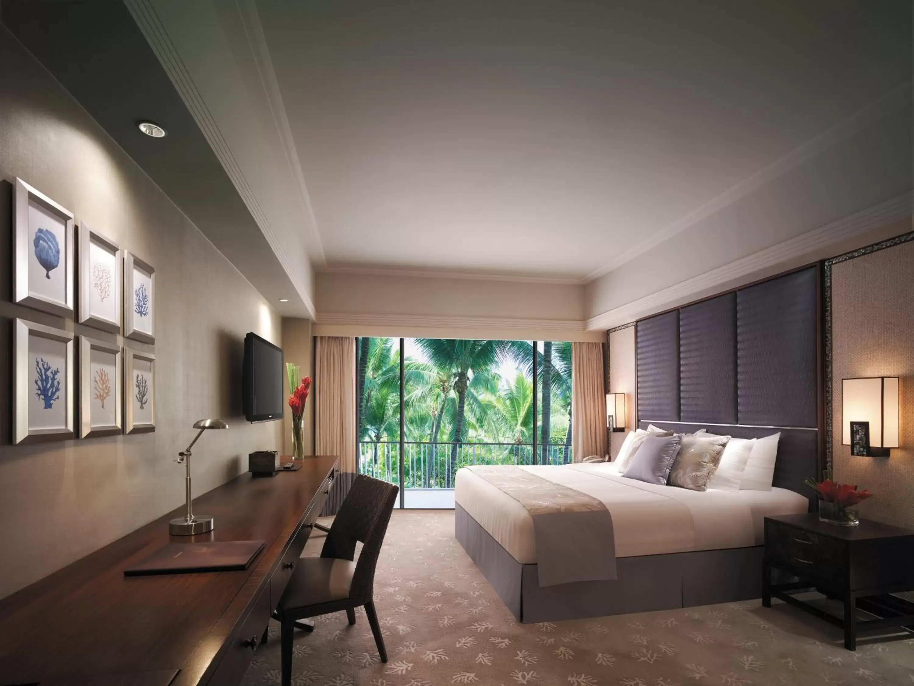 Photo of the whole room, Bed in Shangri-La Mactan, Cebu Photo of the whole room, Bed in Shangri-La Mactan, Cebu