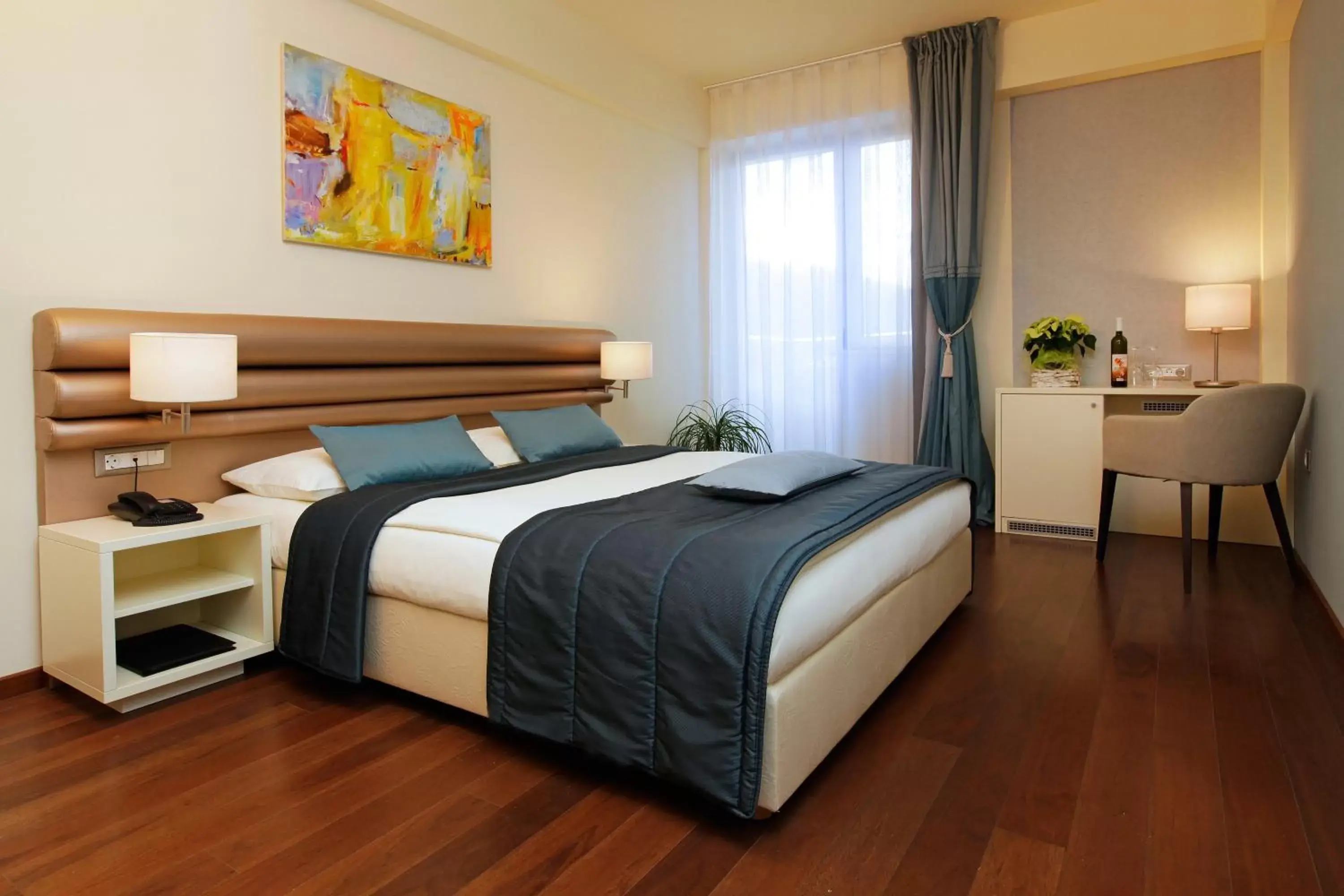 Bed in Hotel Korkyra