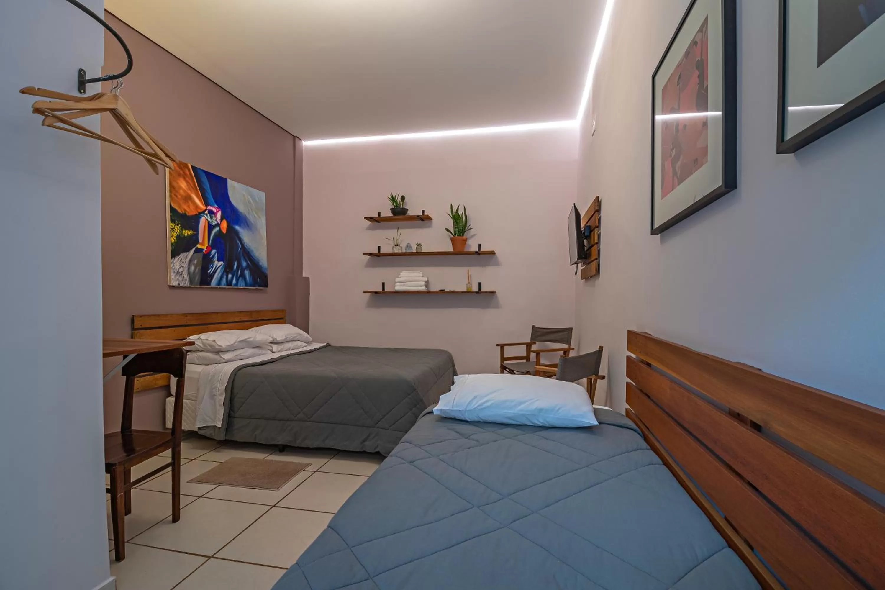 Bed in Suítes no Quintal