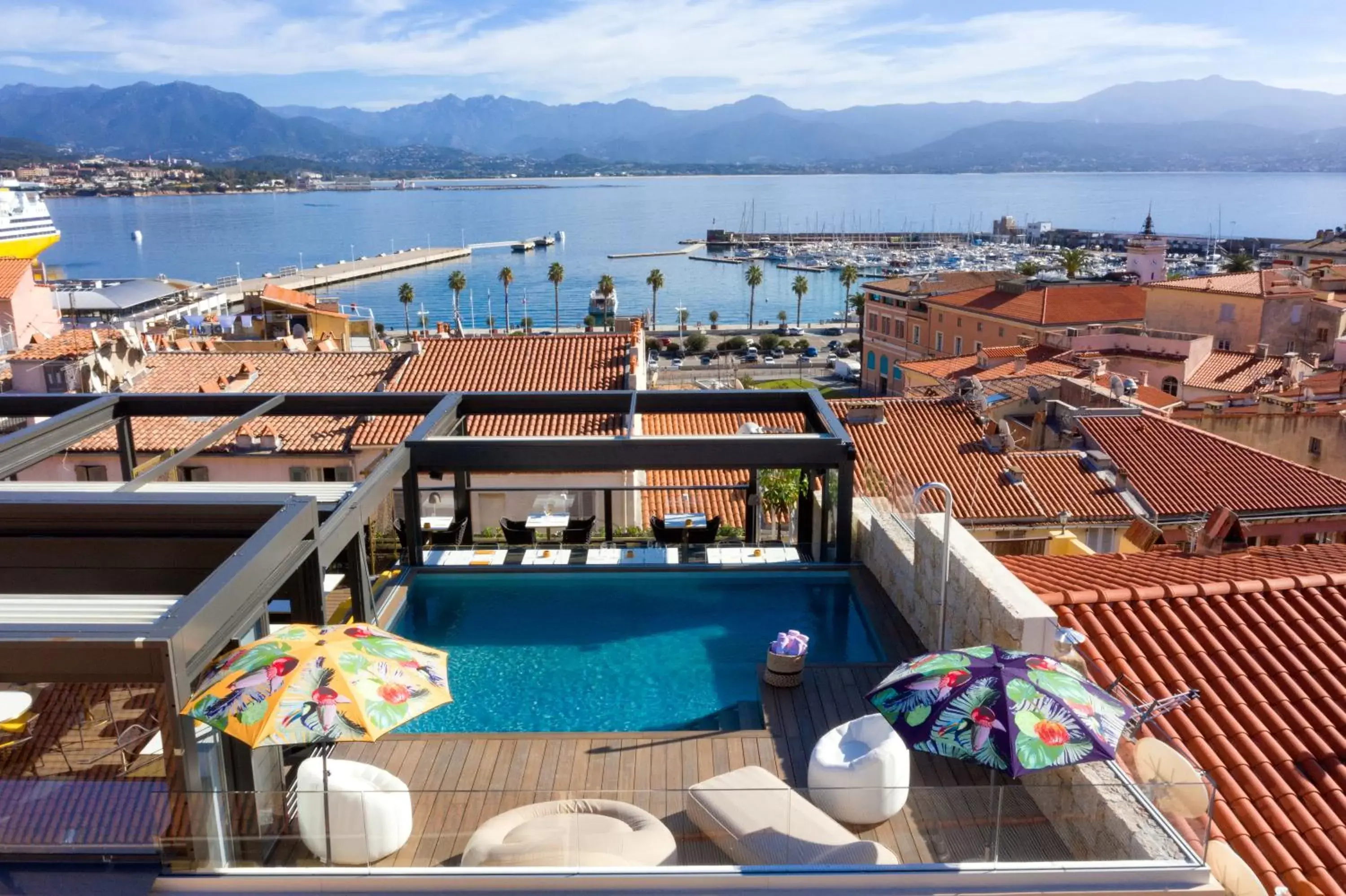 Swimming pool, Pool View in Hôtel Fesch & Spa