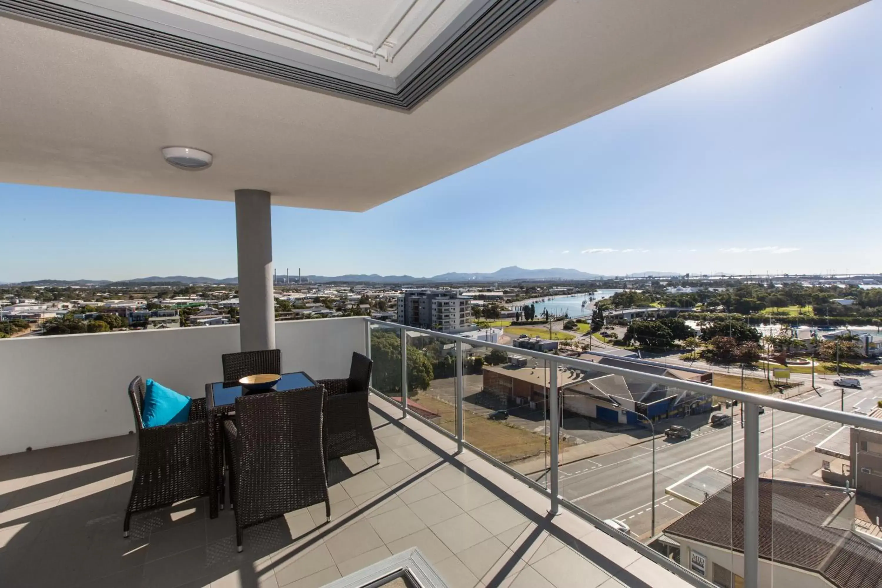 View (from property/room), Balcony/Terrace in Curtis Central Apartments