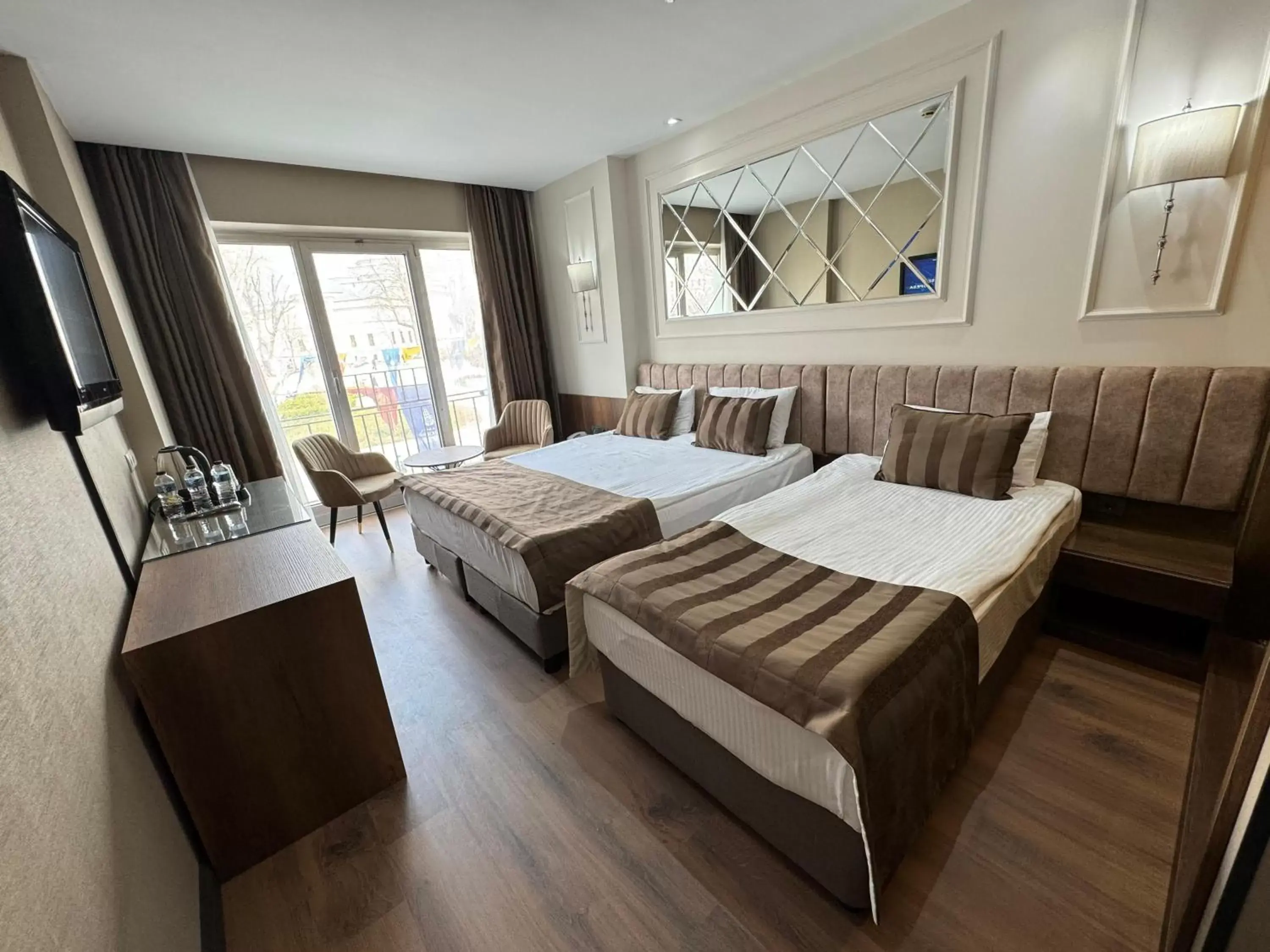 Bed in The Hotel Beyaz Saray & Spa