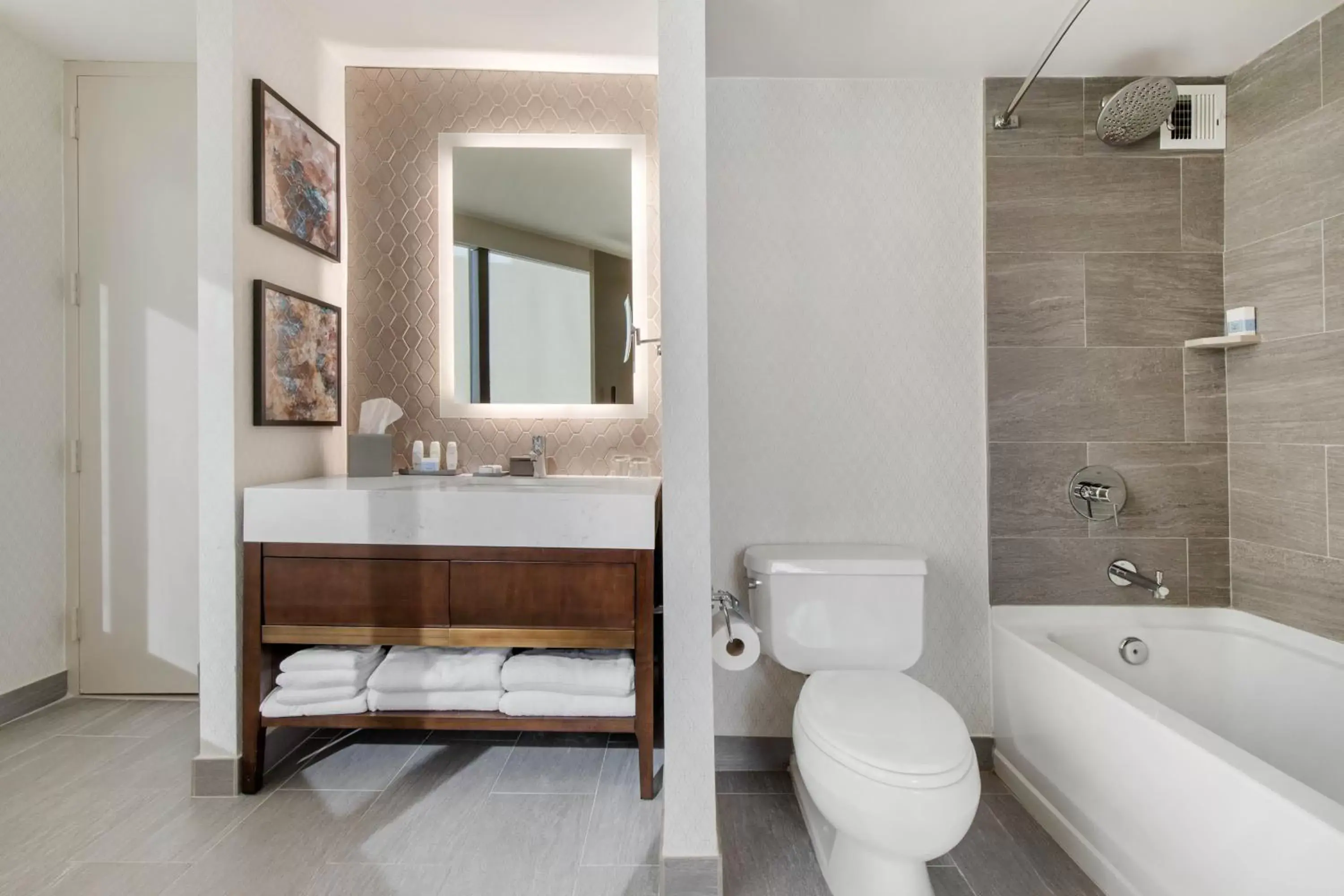 Shower, Bathroom in Omni Charlotte Hotel