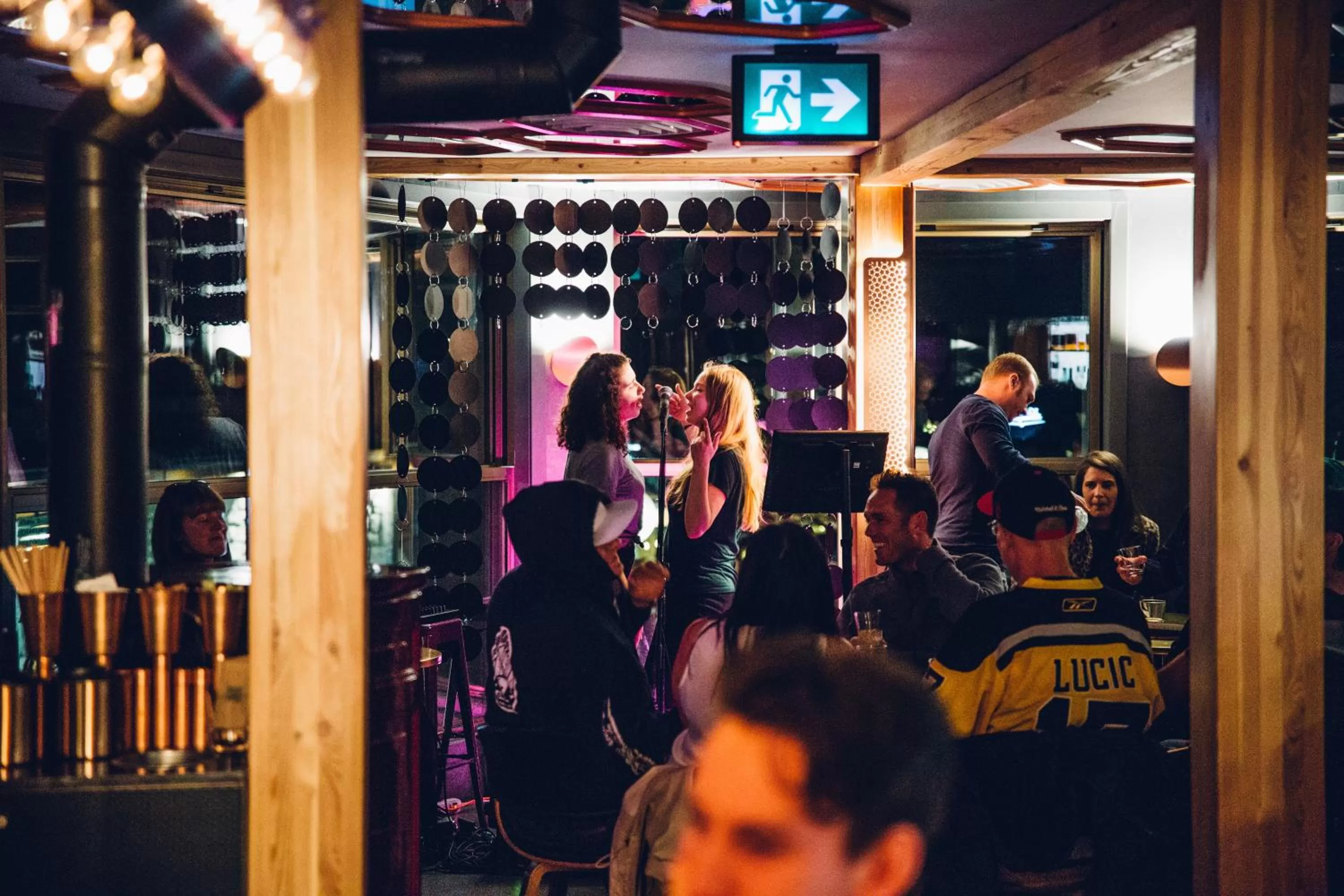 Lounge or bar in Pangea Pod Hotel