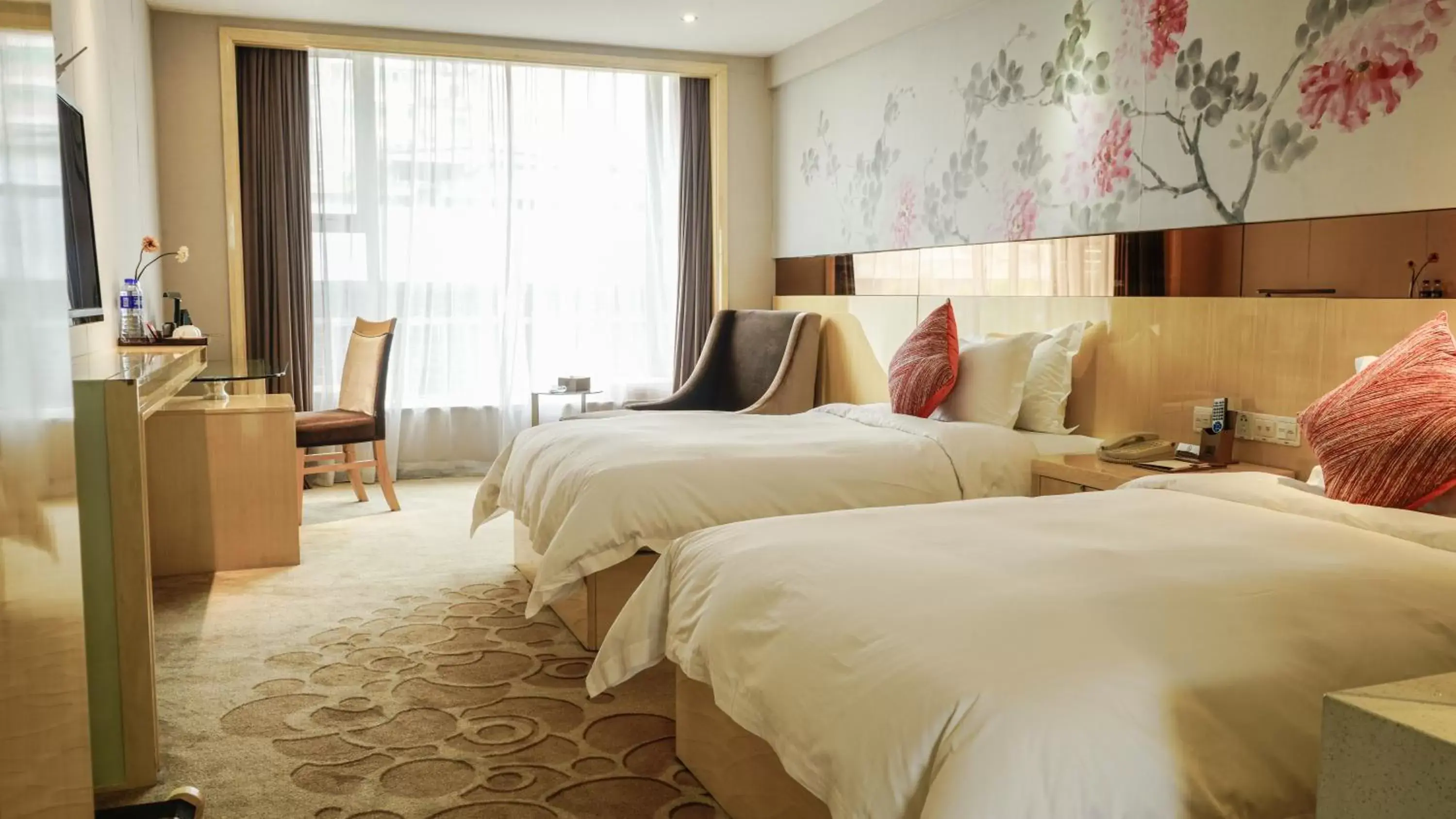 Bed in Paco Hotel Ouzhuang Metro Guangzhou-Free shuttle to Canton fair