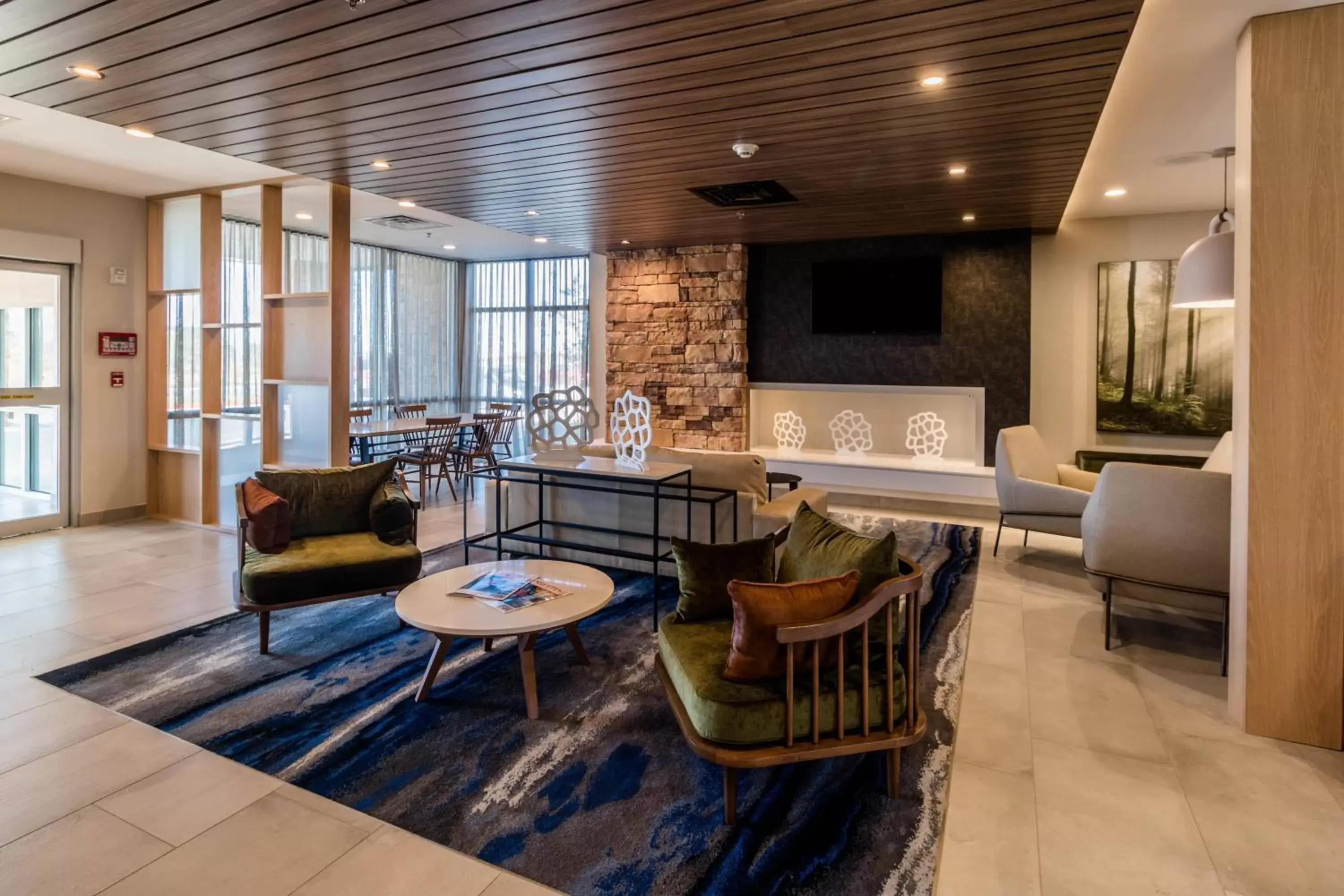 Lobby or reception, Seating Area in Fairfield Inn & Suites by Marriott Brownsville North