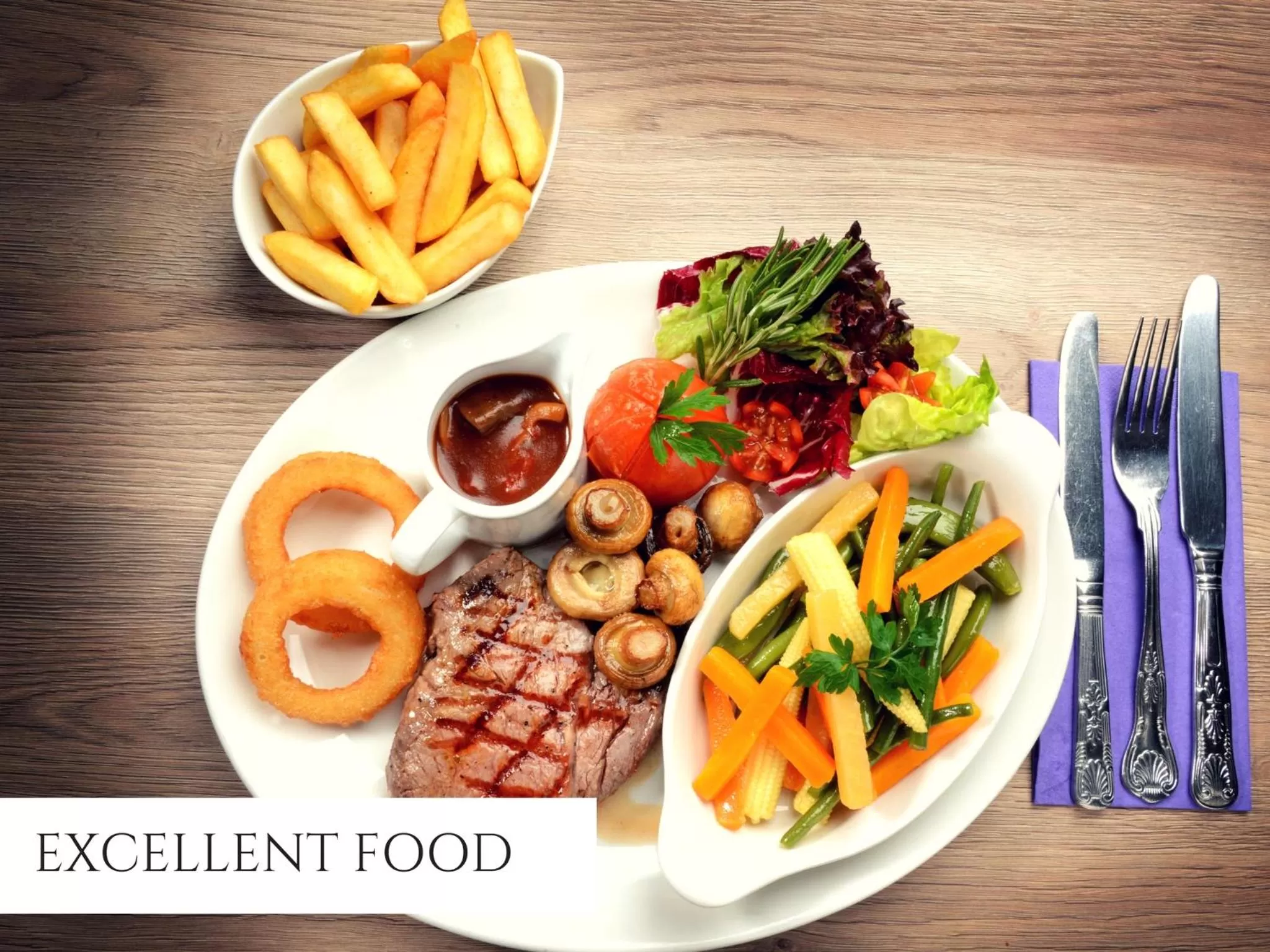 Food close-up in Ruskin Hotel