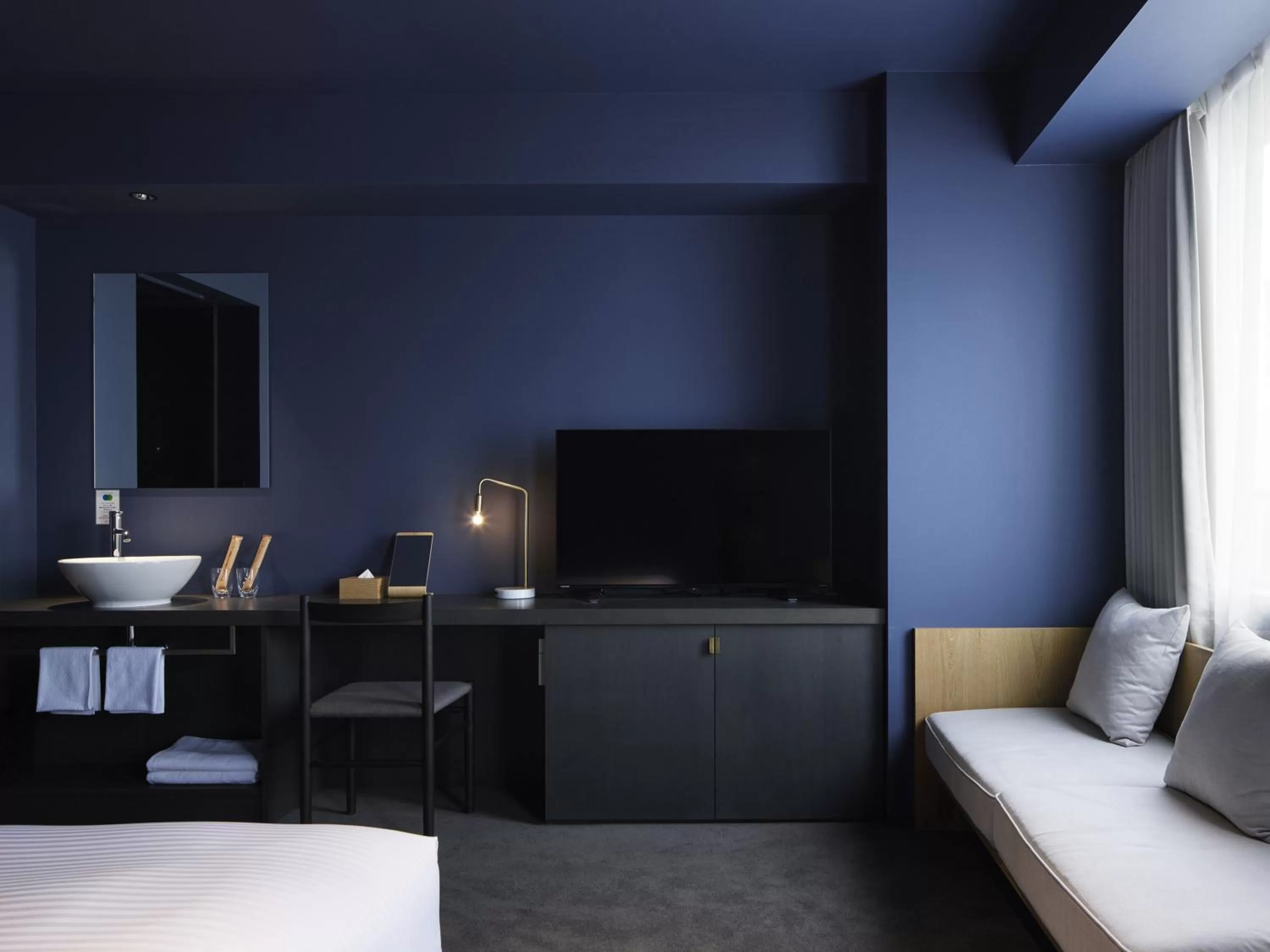 Photo of the whole room, Bed in hotel androoms Sapporo Susukino