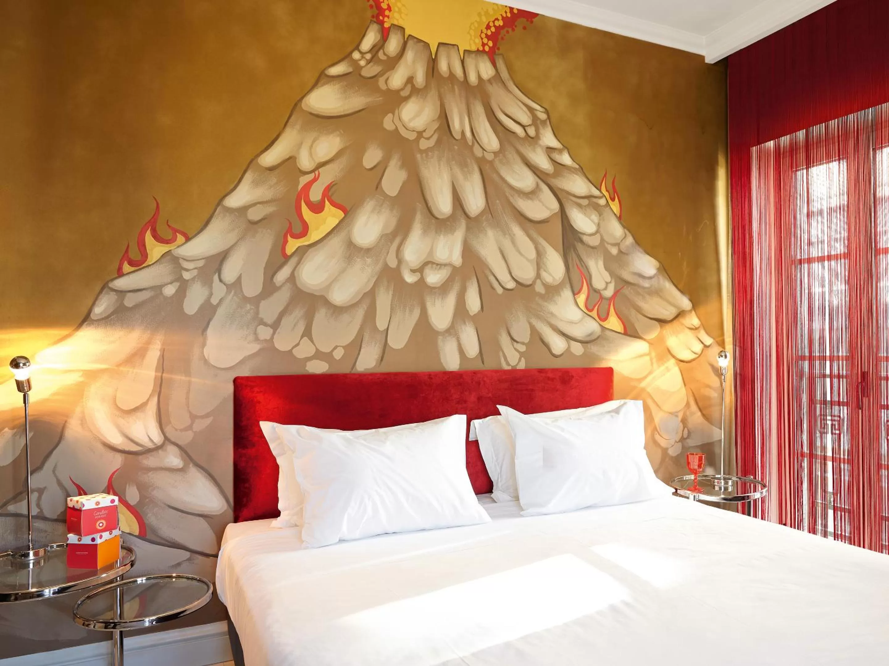 Bed in Grecotel Pallas Athena