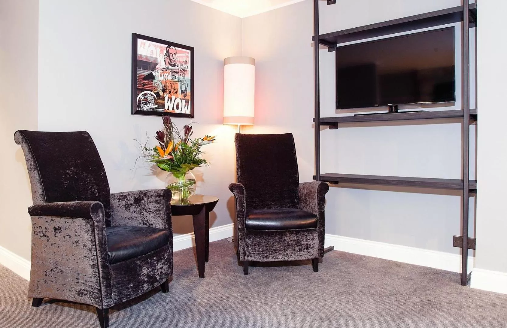 Living room in Malmaison Edinburgh