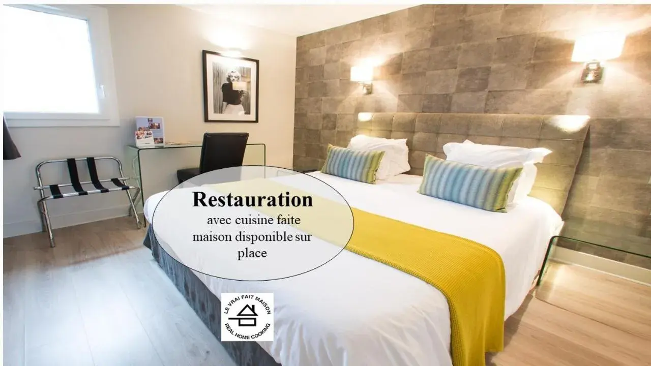 Bedroom, Bed in Hotel Acadie Eragny ( ex Comfort Hotel)