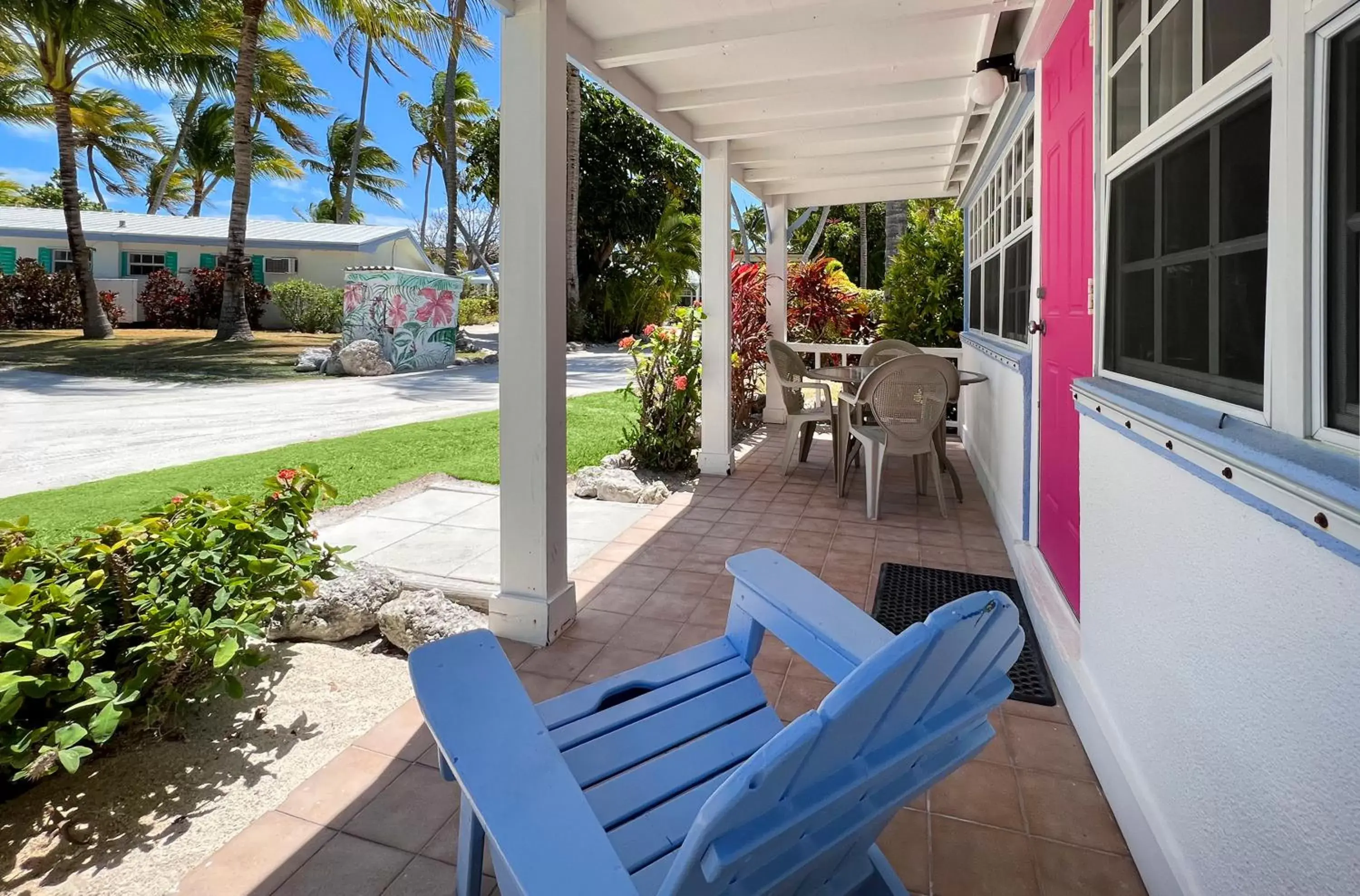 Patio in Pines & Palms Resort