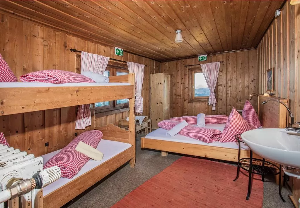 Bed in Hocheckhuette On Top of the Kitzbuehel Hahnenkamm Mountain