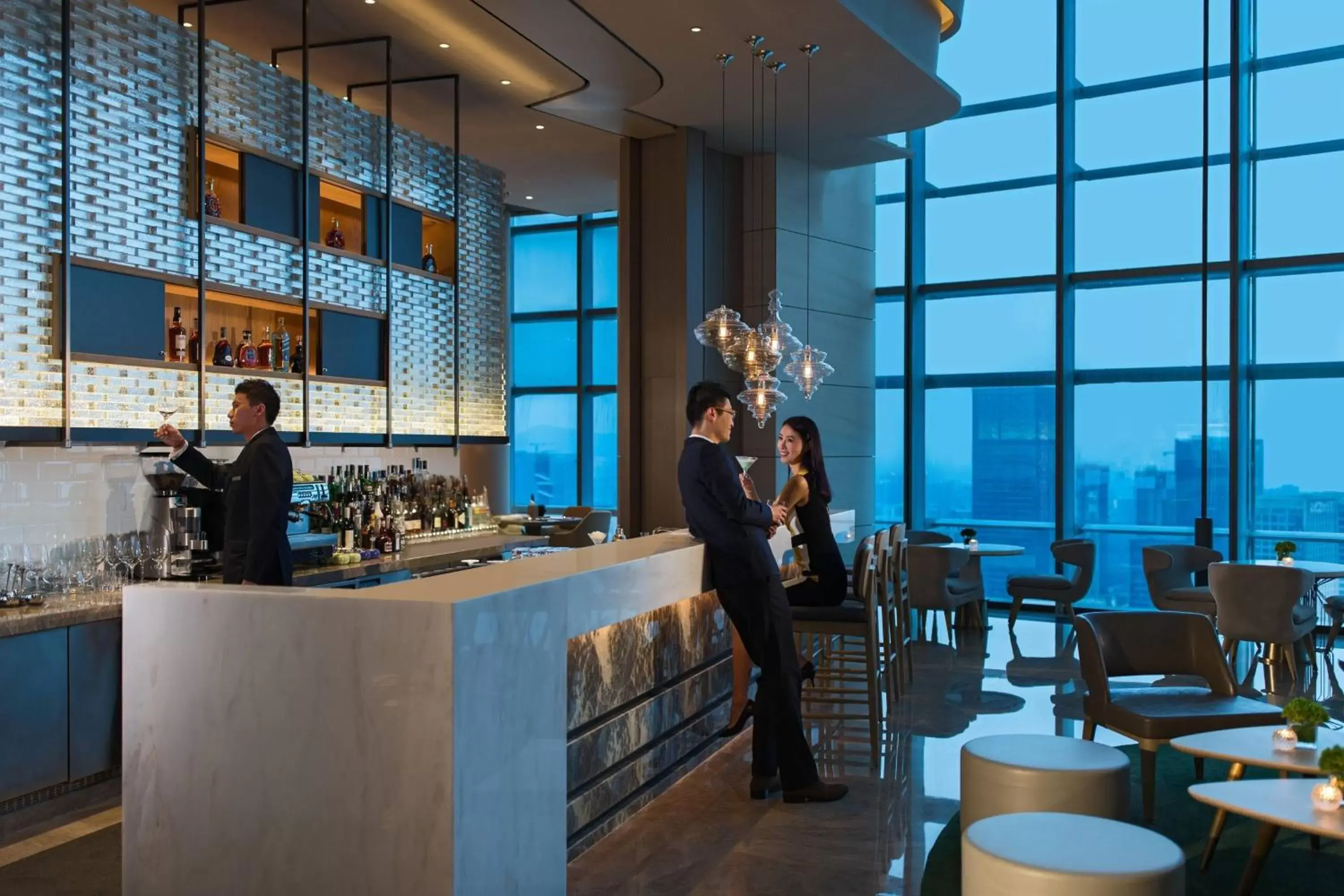 Lounge or bar in Shenzhen Marriott Hotel Nanshan