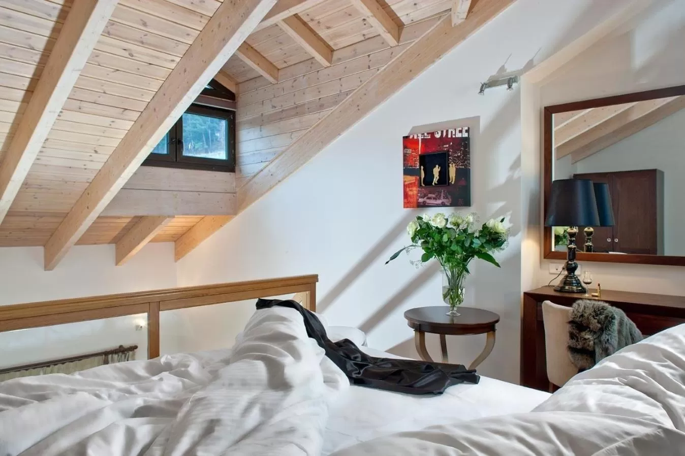 Bed in Kalavrita Canyon Hotel & Spa