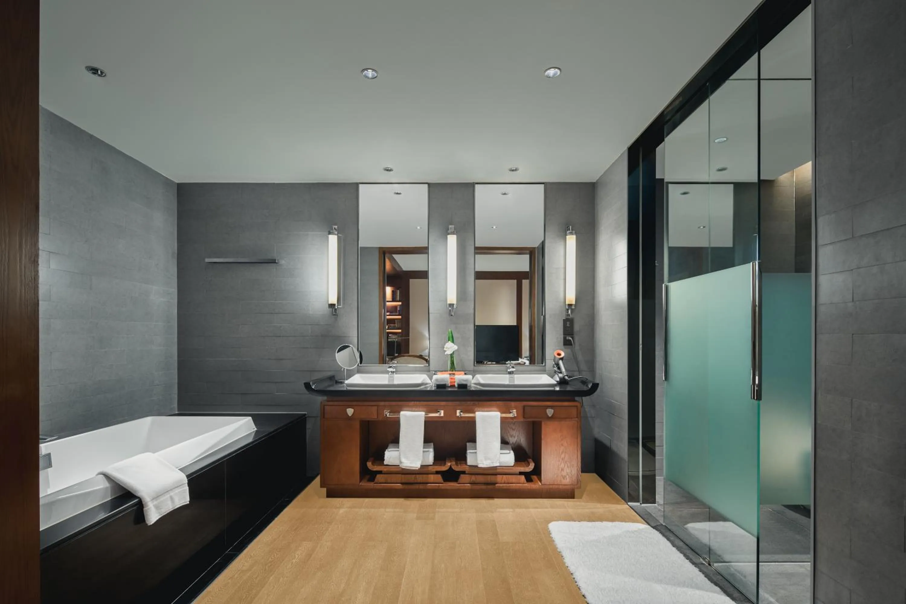 Bathroom, Bed in Tonino Lamborghini Hotel Suzhou
