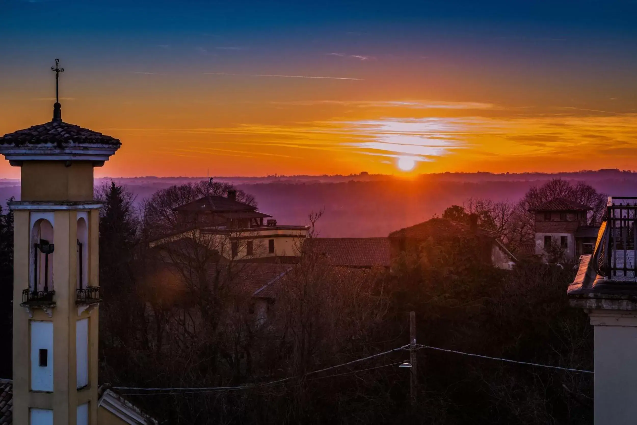 View (from property/room), Sunrise/Sunset in Hotel Villa Malpensa