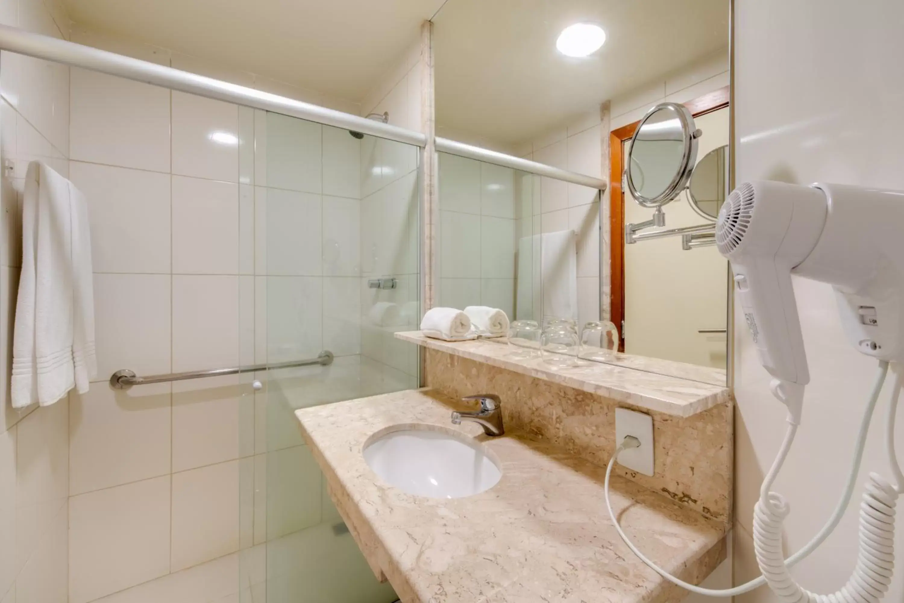Shower, Bathroom in Costa Mar Recife Hotel by Atlantica