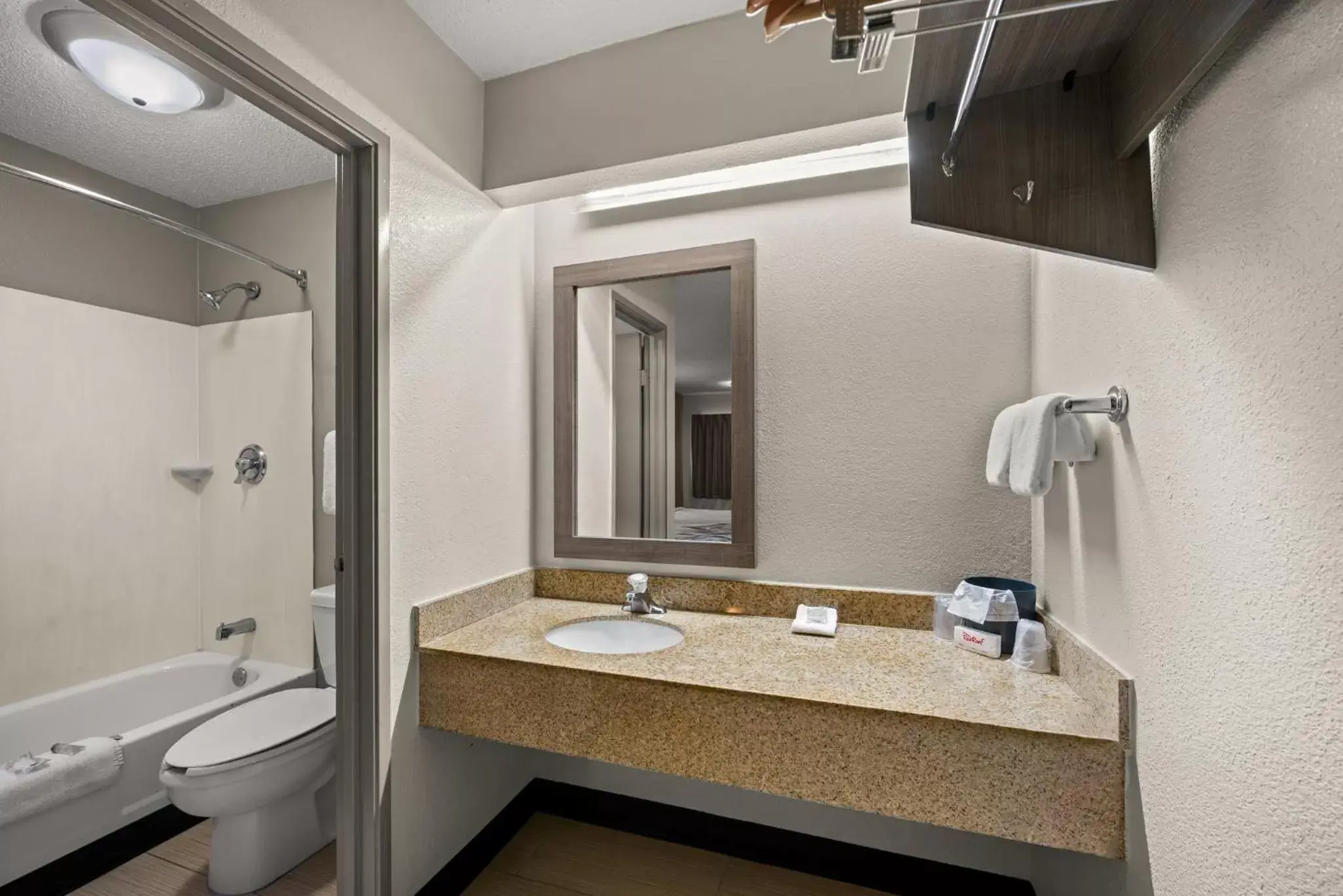 Bathroom in Red Roof Inn Detroit - Royal Oak/Madison Heights