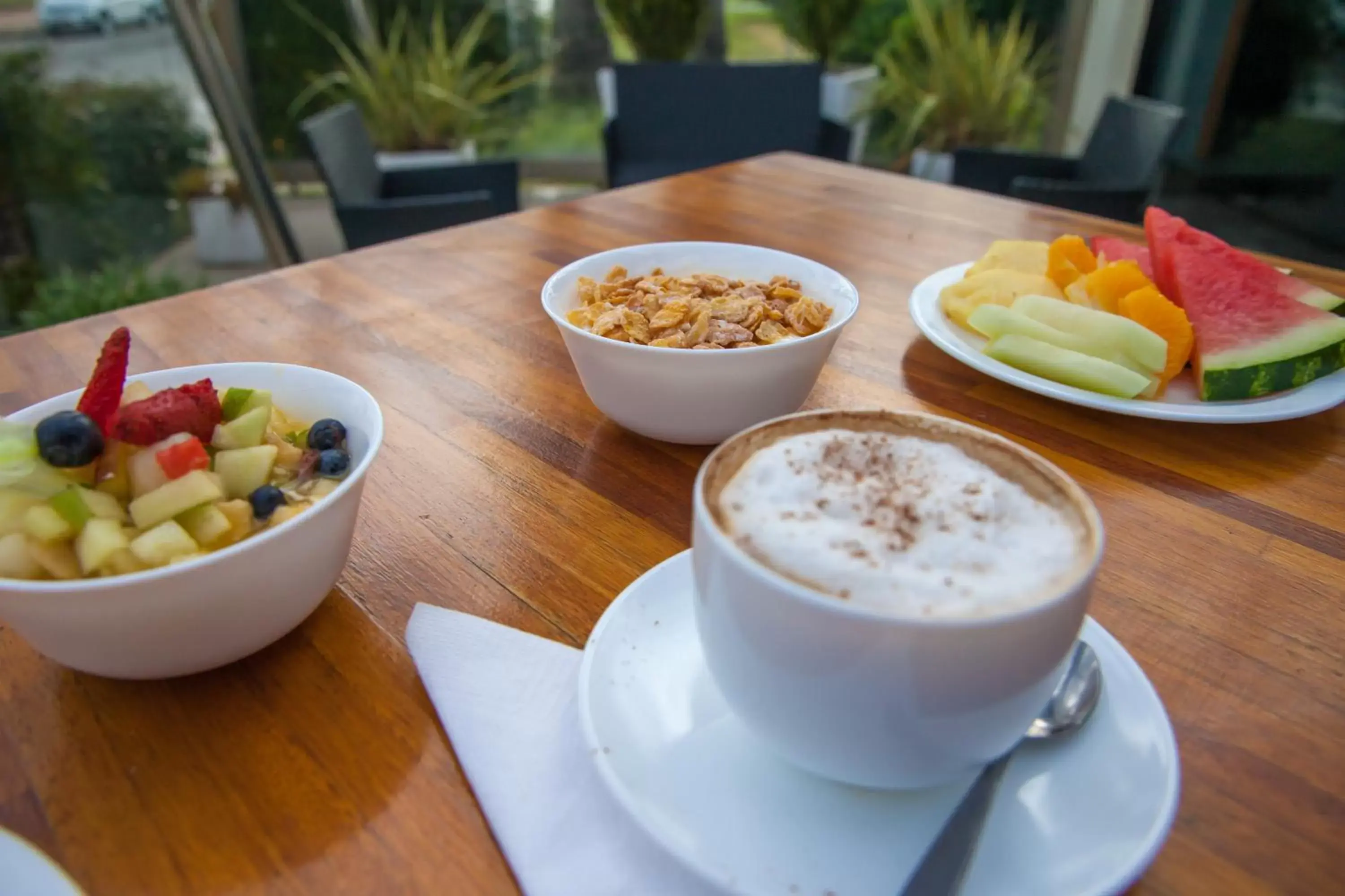 Continental breakfast in ibis Montevideo Rambla