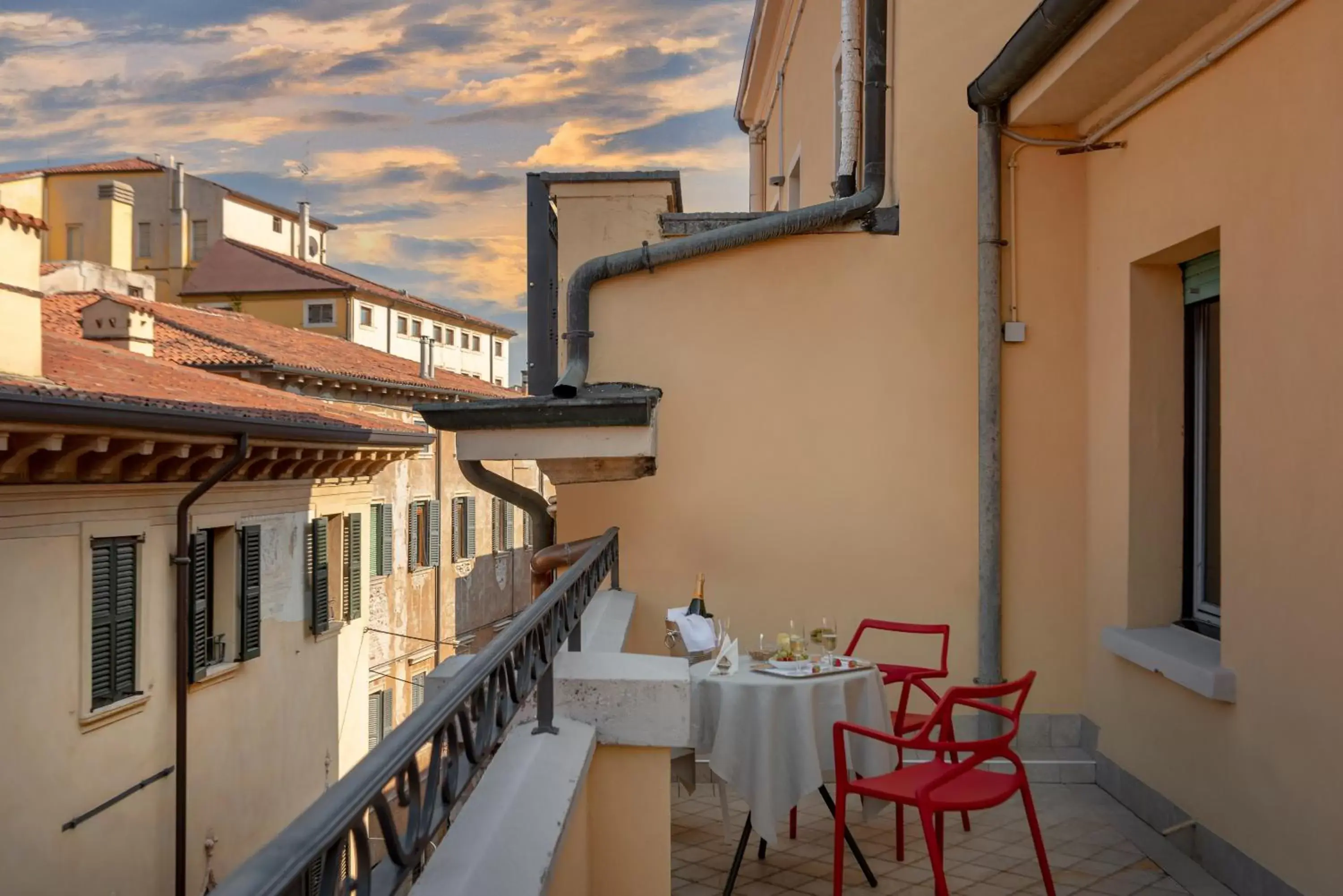 Balcony/Terrace in Hotel Colomba d'Oro