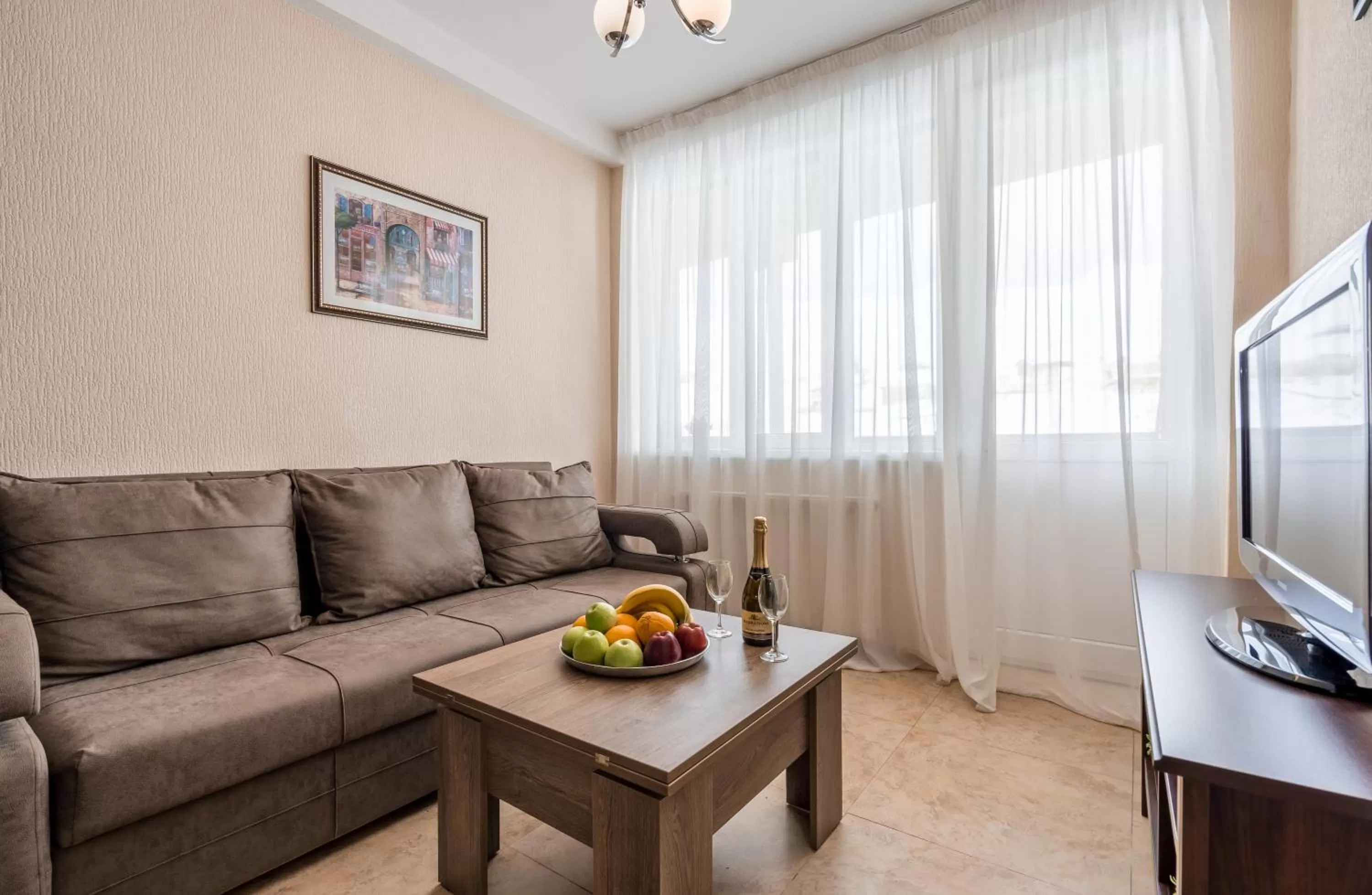 Seating area in 2-room Apartment NFT Gudauri Penta 503