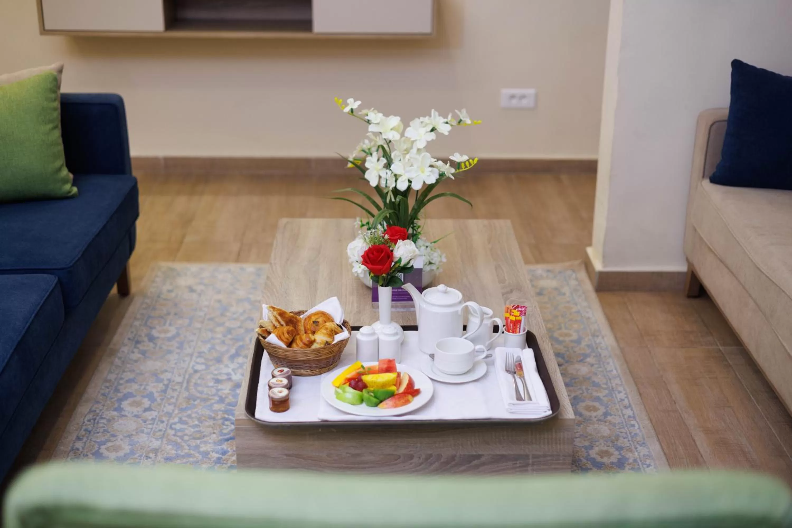 Living room in Silver Moon Hotel