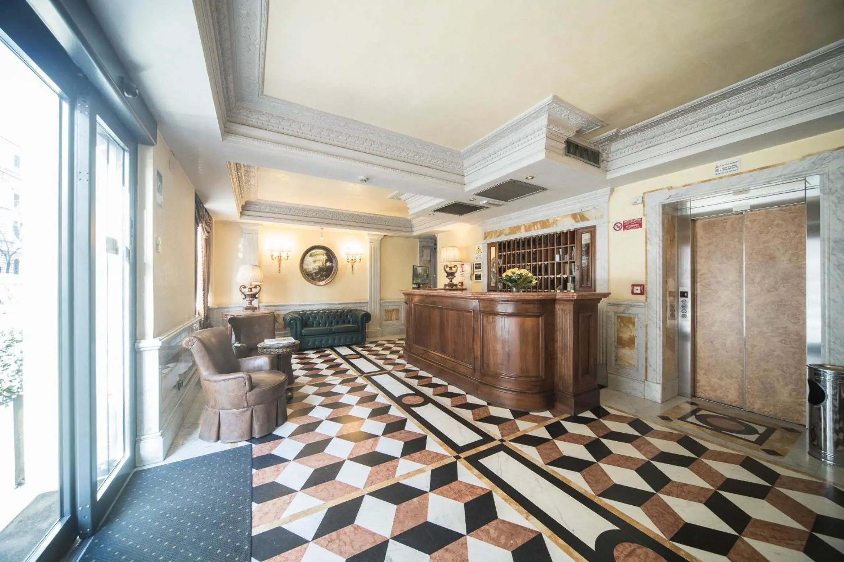 Lobby or reception in Hotel Donatello Lobby or reception in Hotel Donatello