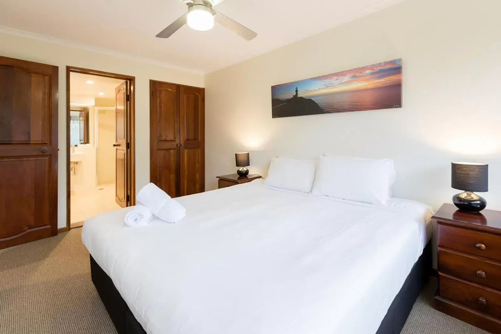 Bed in Byron Pacific Apartments - On Clarkes Beach