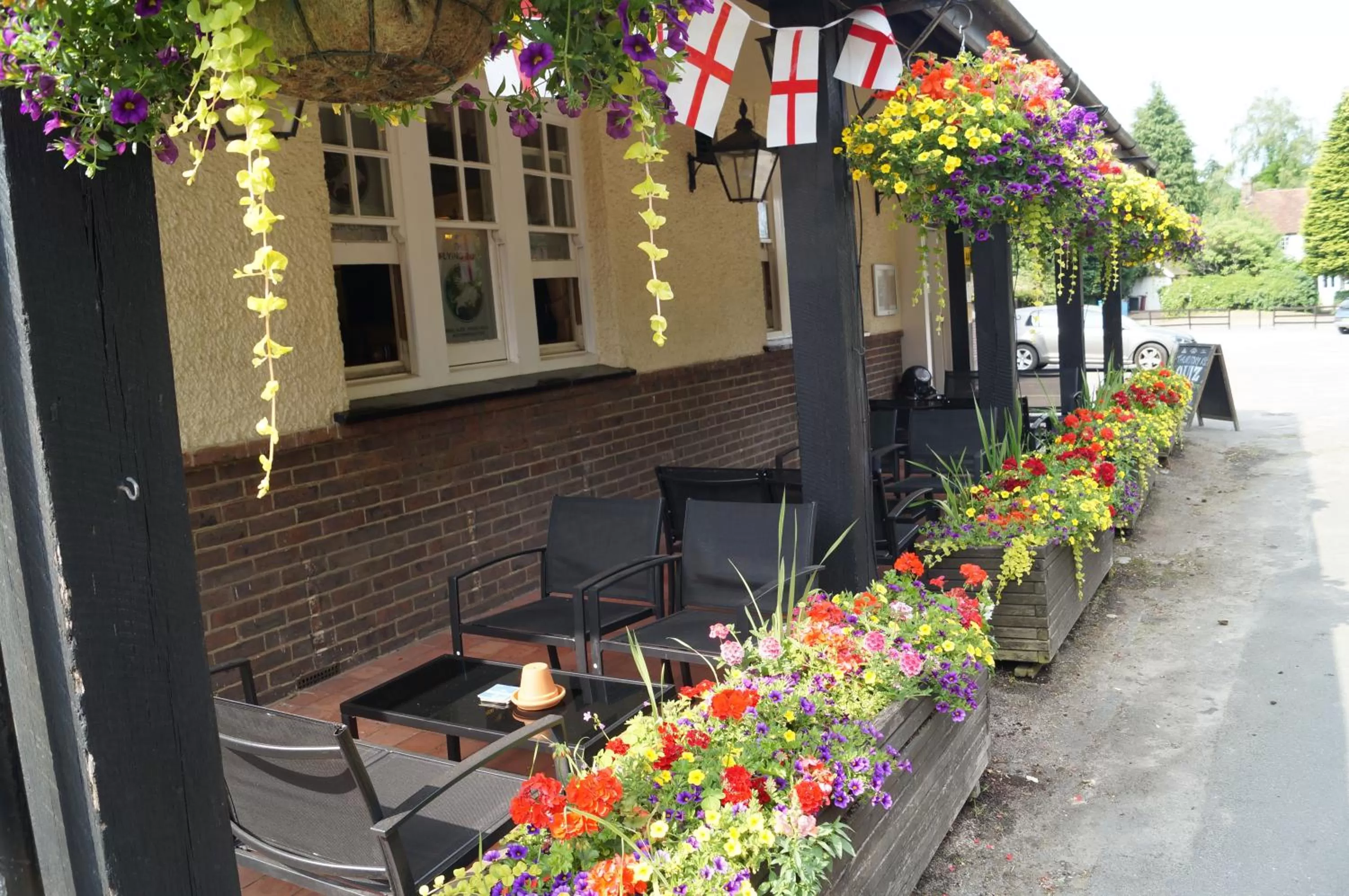 Patio in The Flying Bull Inn