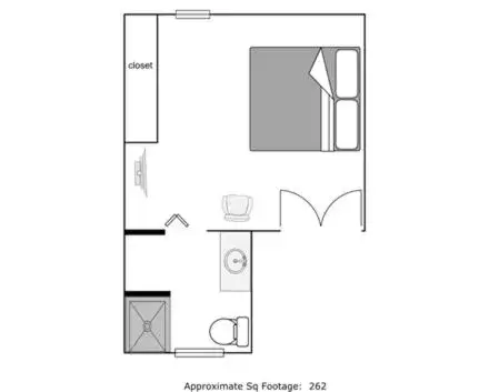 Floor Plan in Mine and Farm, The Inn at Guerneville, CA