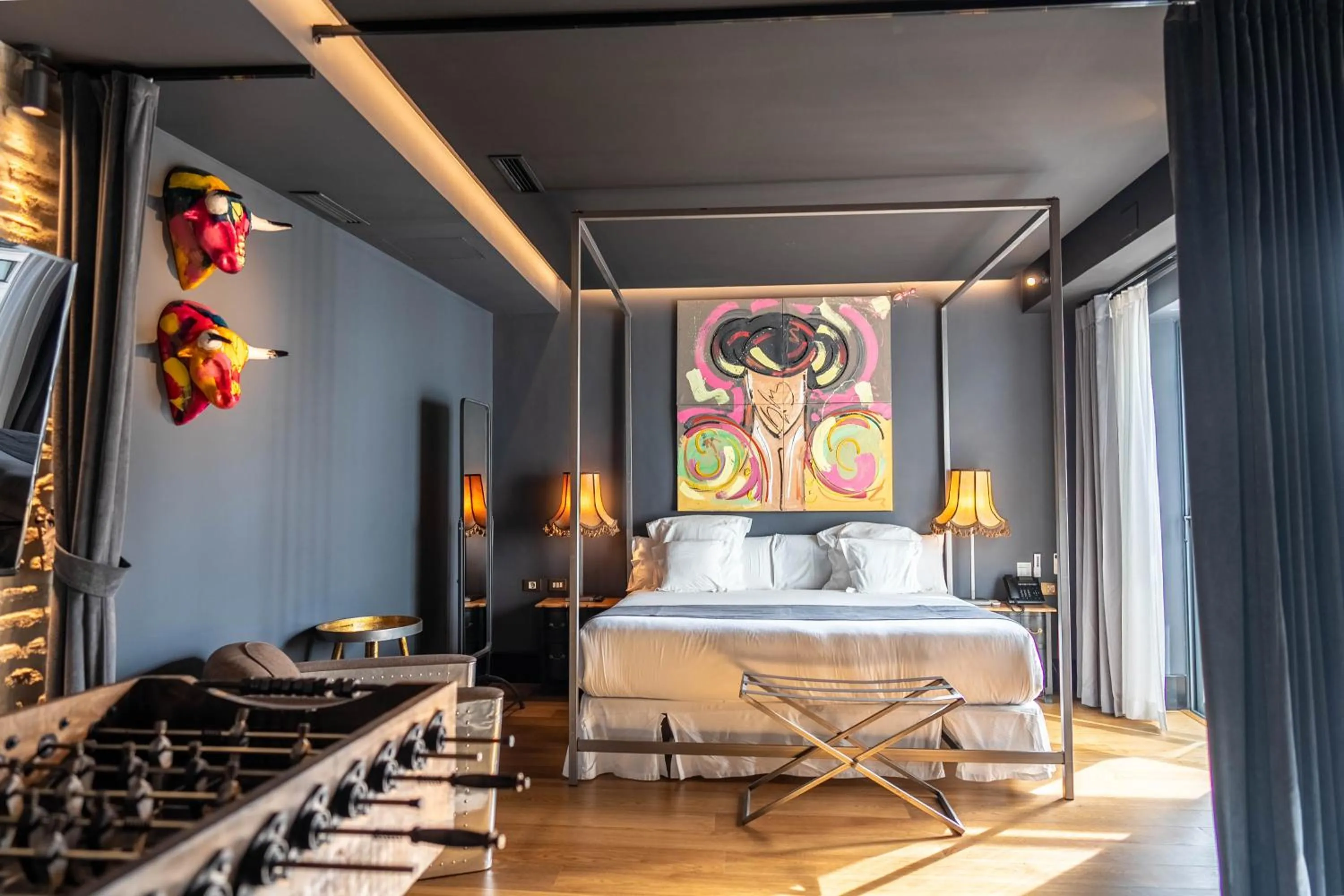 Photo of the whole room, Bed in Hotel Lobby