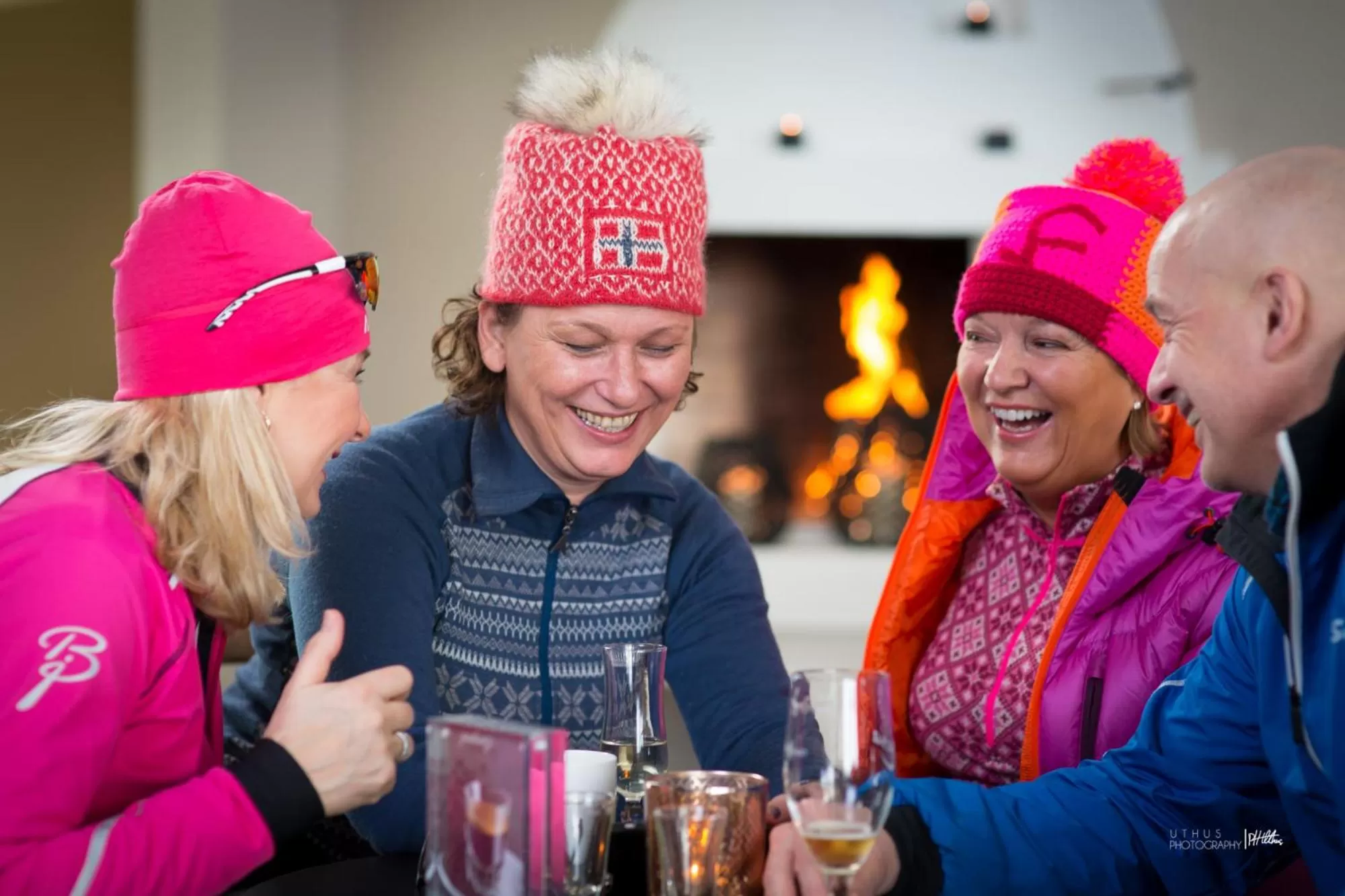 group of guests in Ustedalen Hotel Geilo