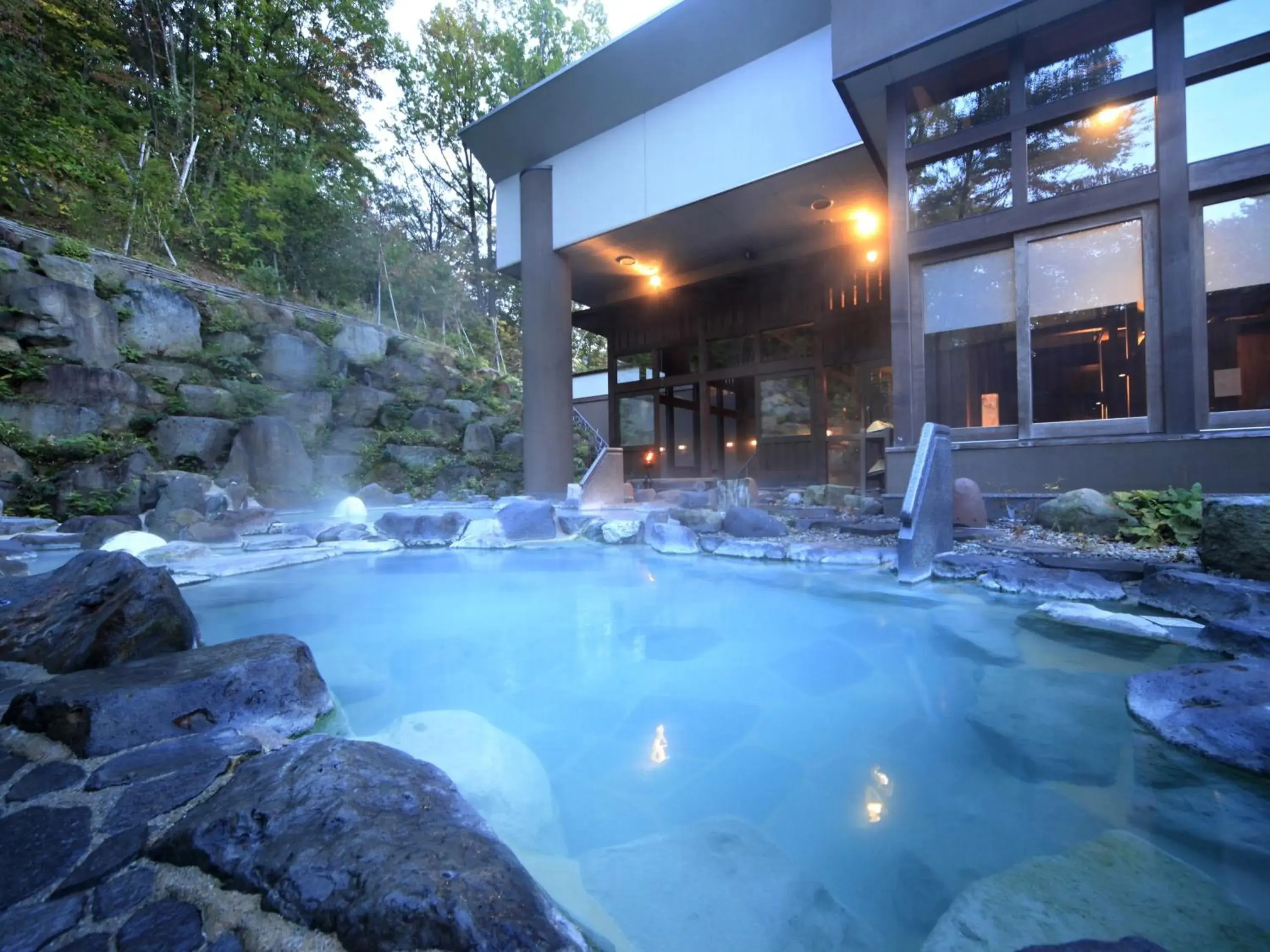 Open Air Bath, Swimming Pool in Zao Kokusai Hotel