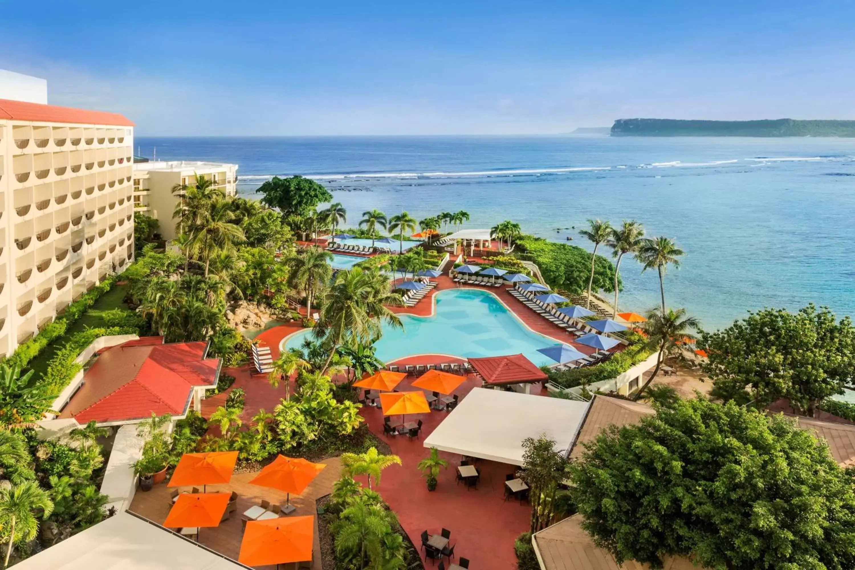 Pool view, Bird's-eye View in Hilton Guam Resort & Spa