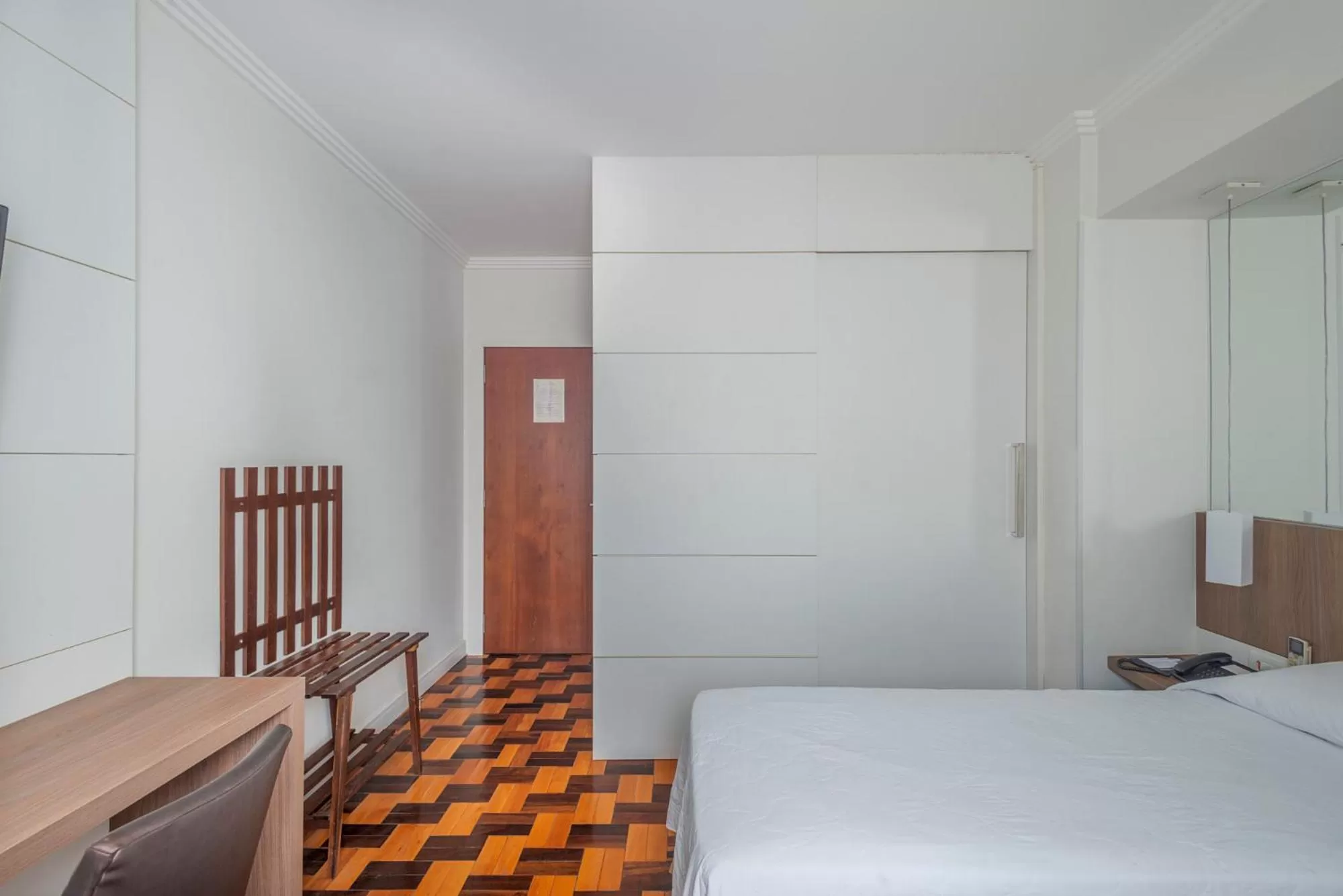 Bed in Hotel Glória Blumenau