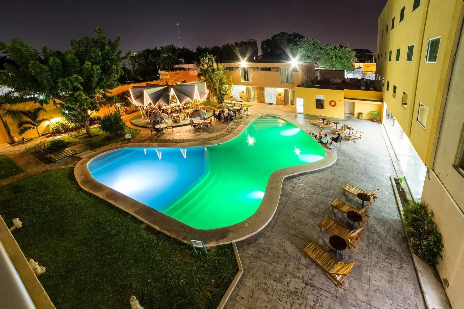 Swimming pool, Pool View in Hotel Maria del Carmen